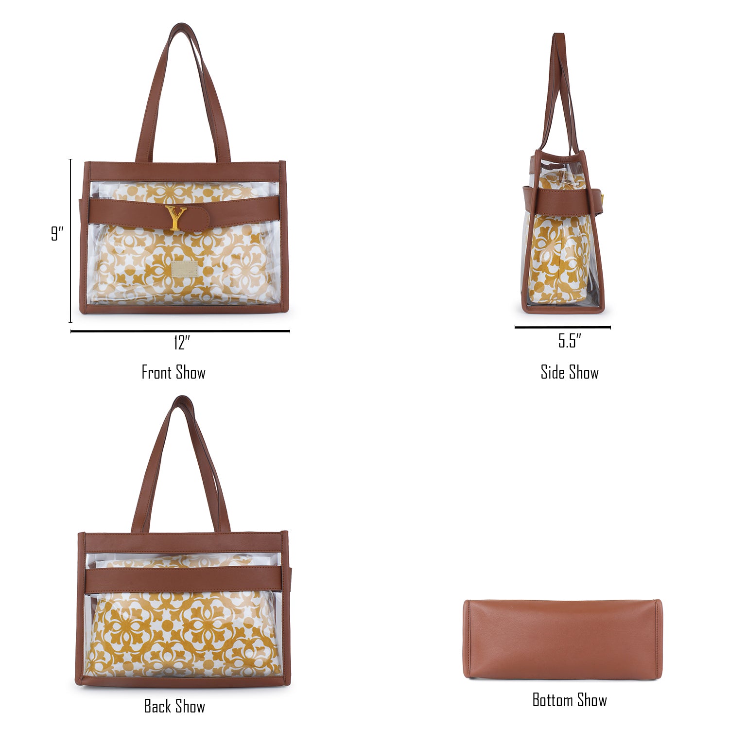 Brown Shoulder Handbag