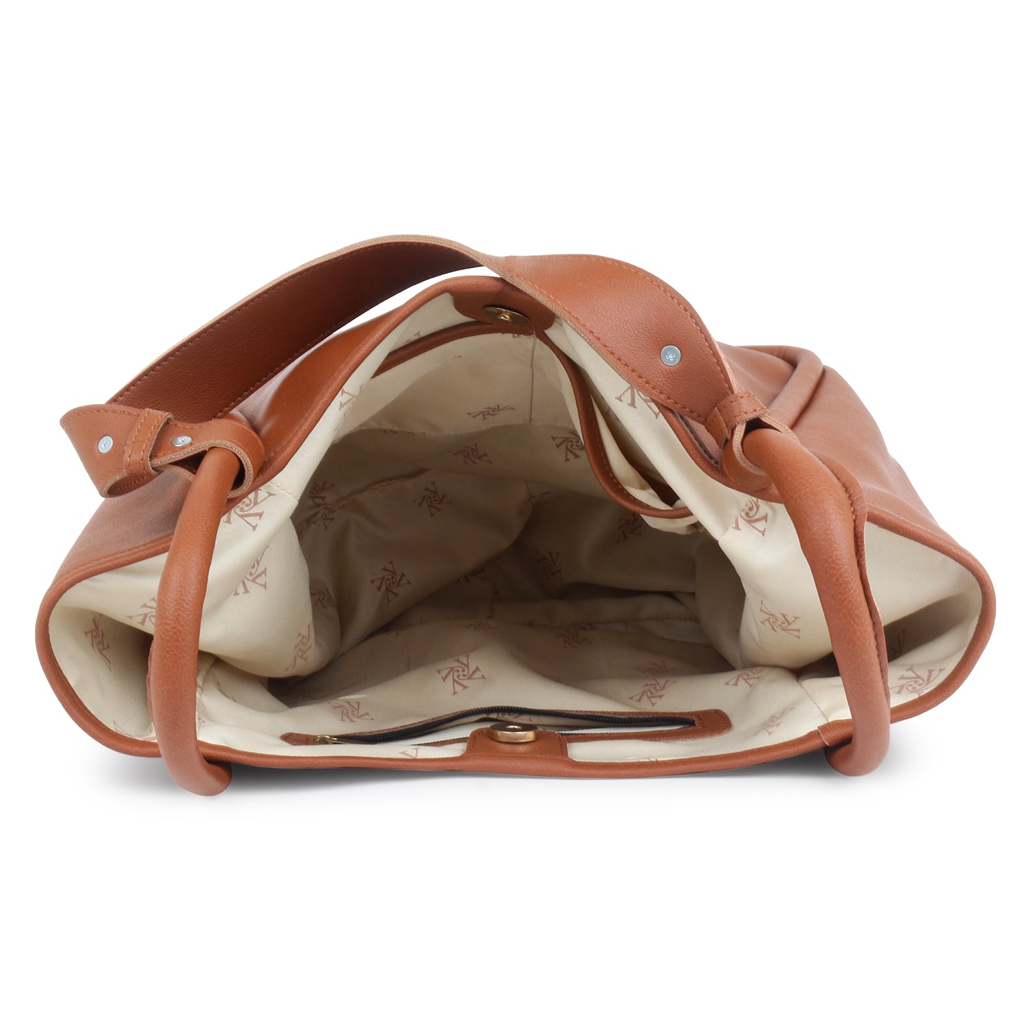 Trendy Tan Tote bag with Pouch