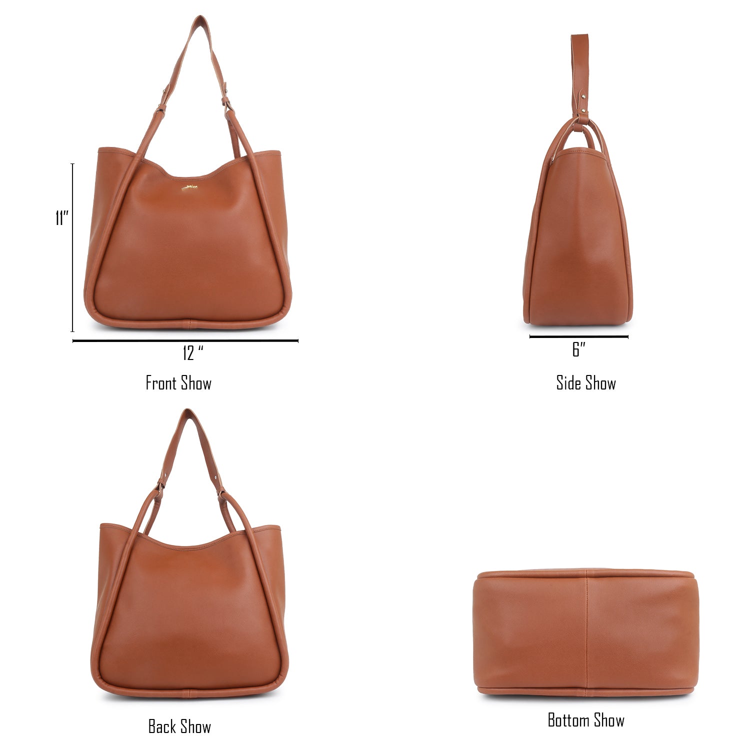 Trendy Tan Tote bag with Pouch