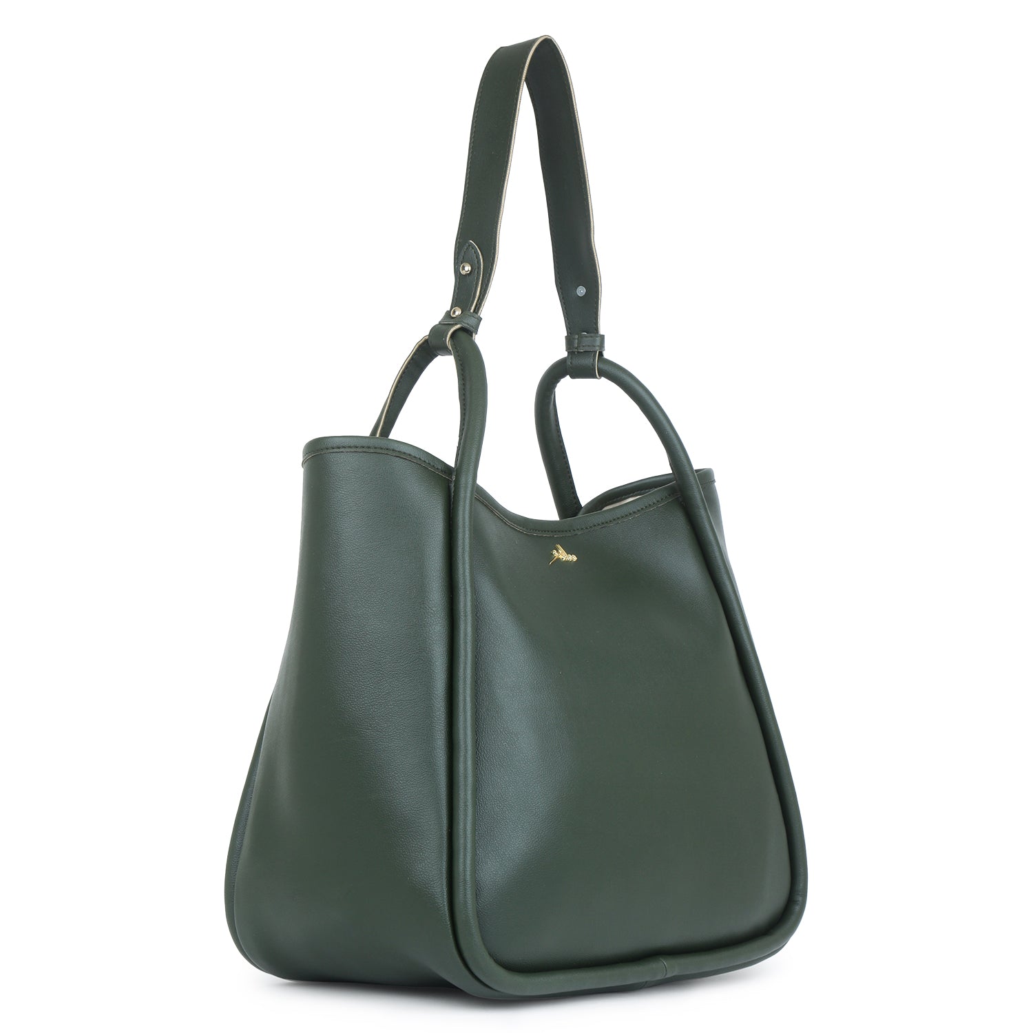 Trendy Green Tote bag with Pouch