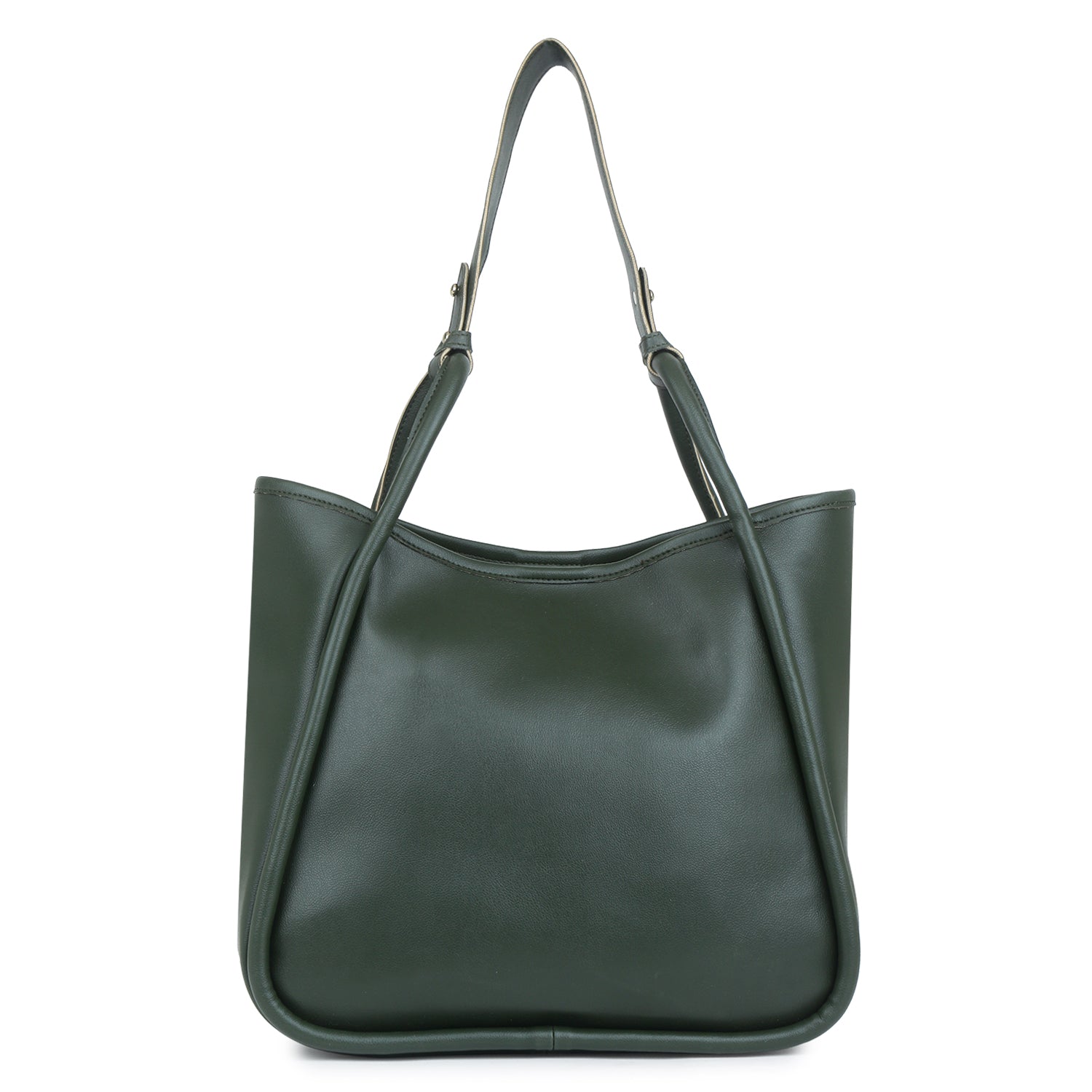 Trendy Green Tote bag with Pouch