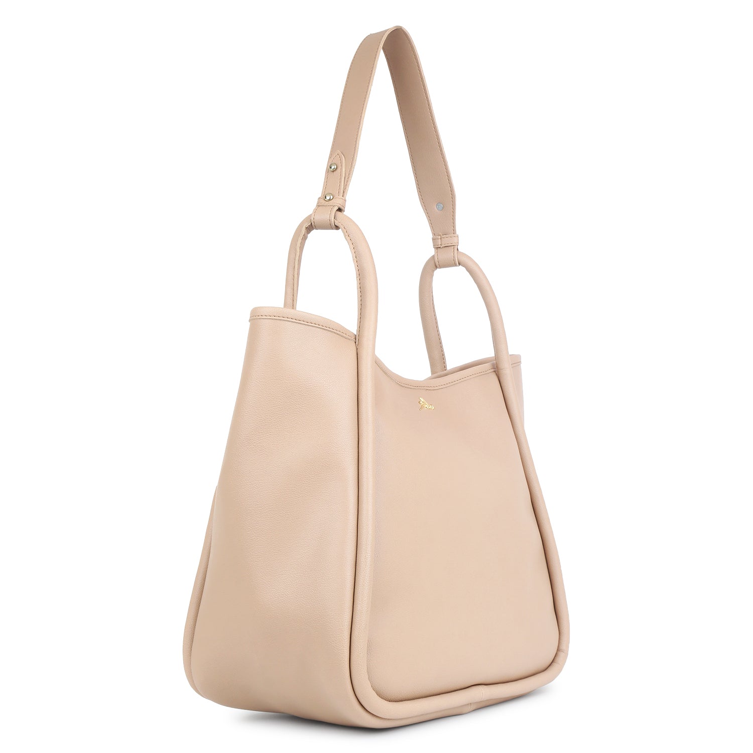 Trendy Beige Tote Bag With Pouch