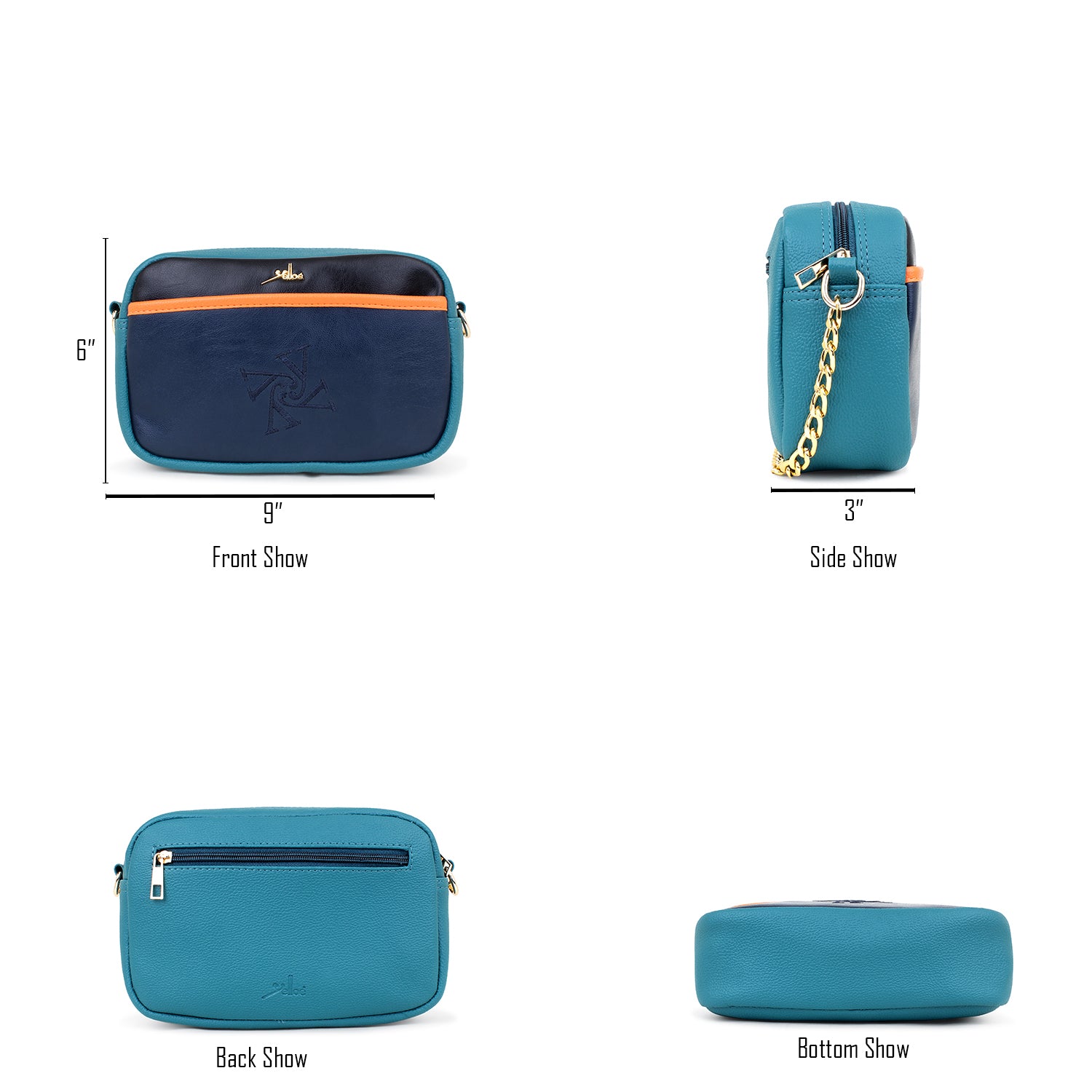 Color Block Sling Bag for women