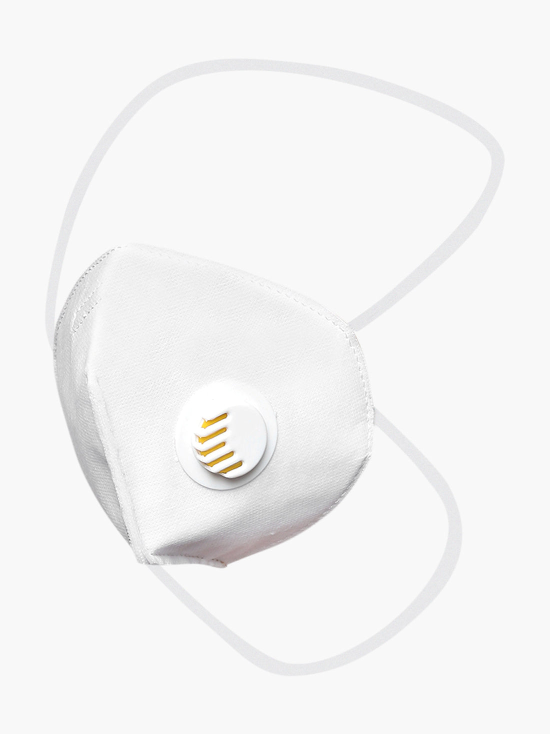 Yelloe 5 layered mask with Respirator (Pack of 3)
