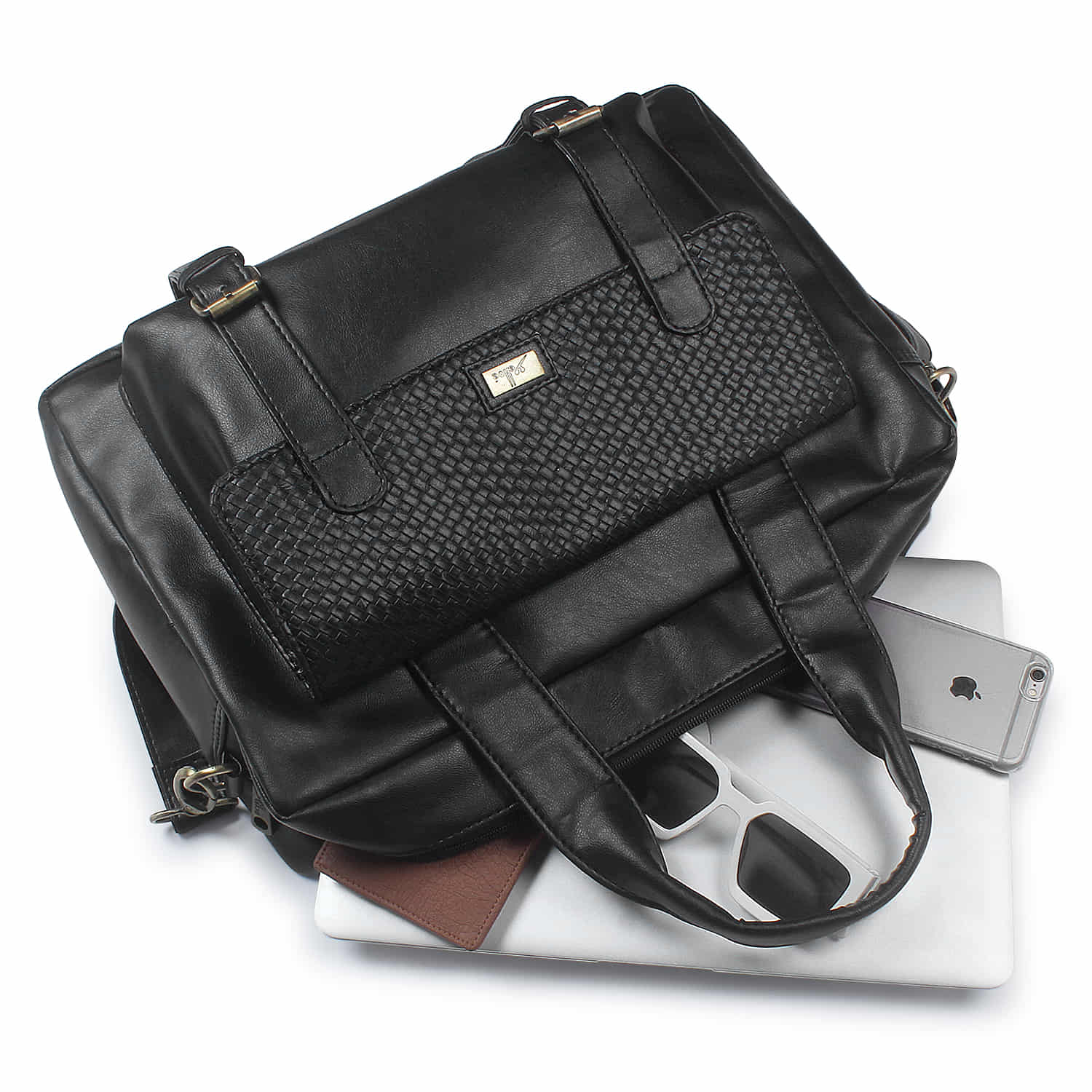 Black Spacious Laptop Bag for Men