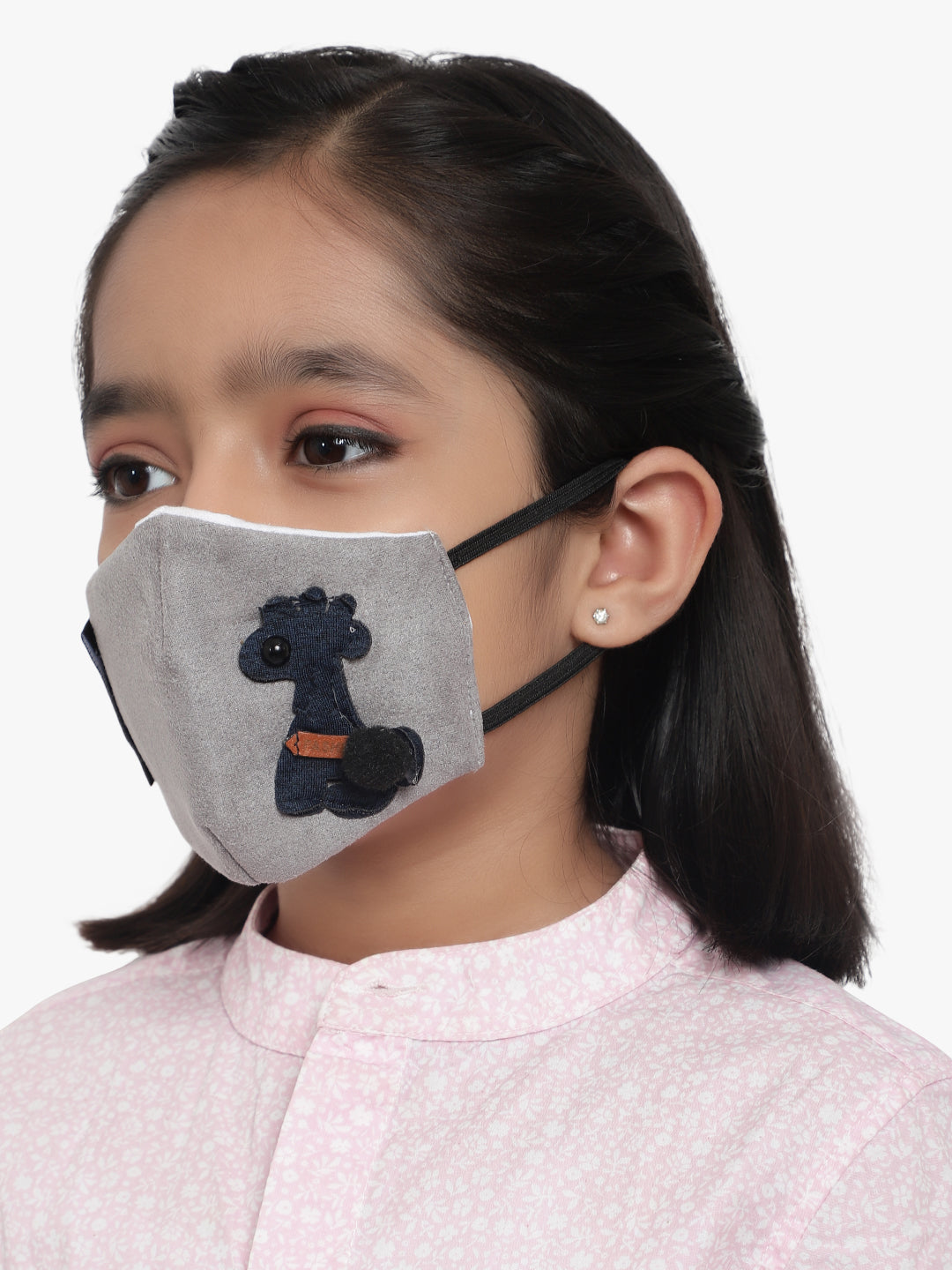 Kids 3 ply soft fabric Masks for Kids (Pack of 4)