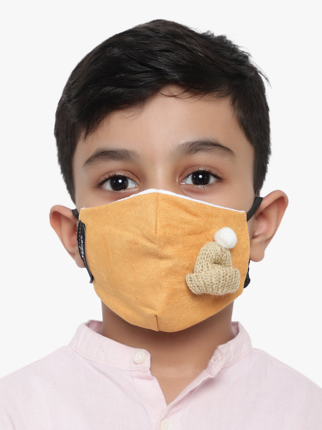 Kids 3 ply soft fabric Beanie Mask (Pack of 3)