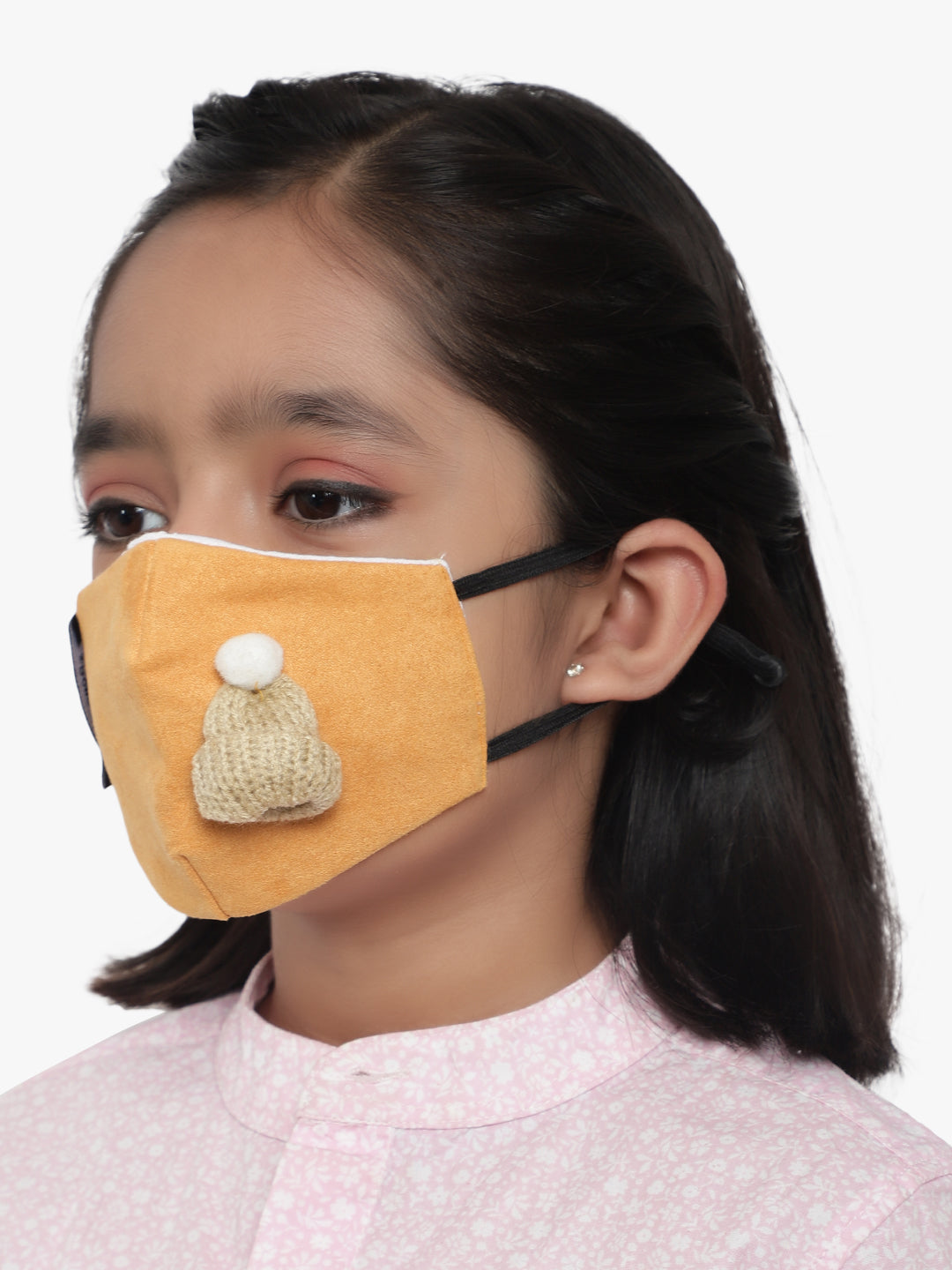 Kids 3 ply soft fabric Masks for Kids (Pack of 4)