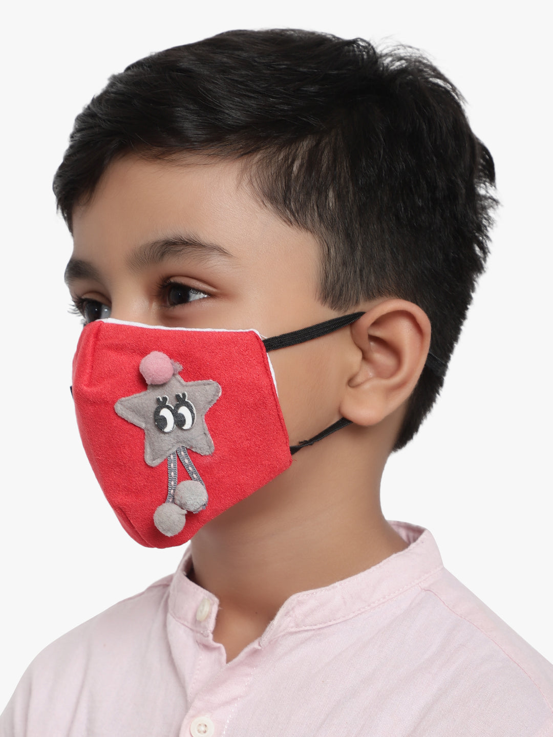 Kids 3 ply soft fabric Star Mask (Pack of 3)