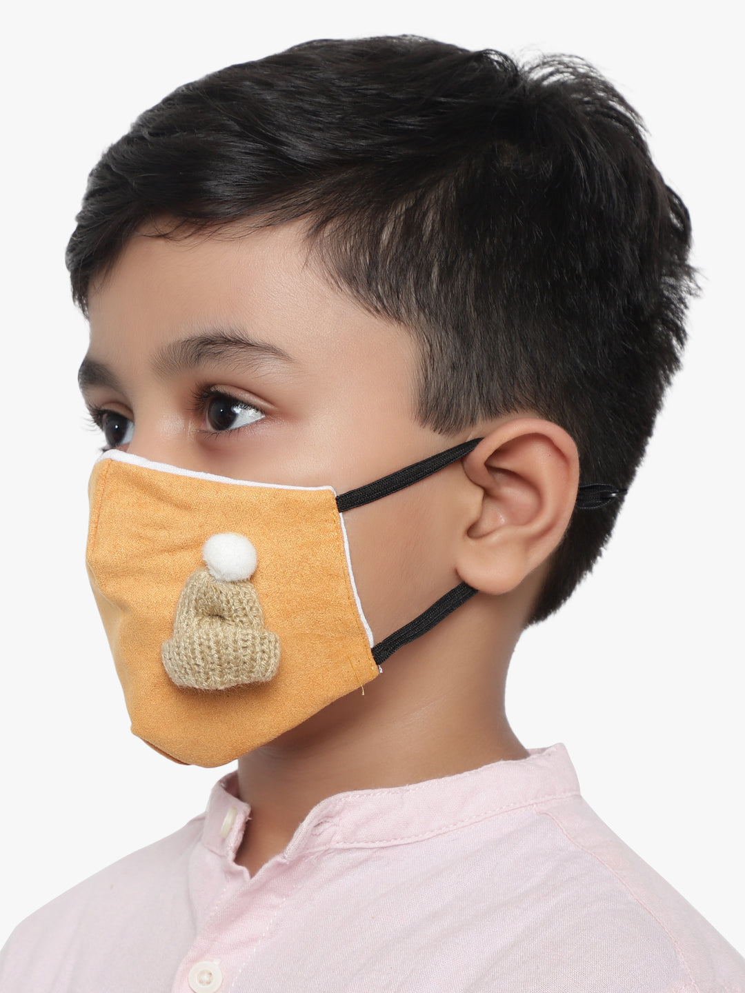 Kids 3 ply soft fabric Masks for Kids (Pack of 4)