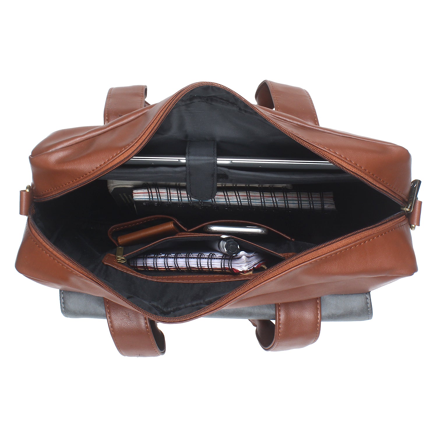 Tan Spacious Laptop Bag for Men