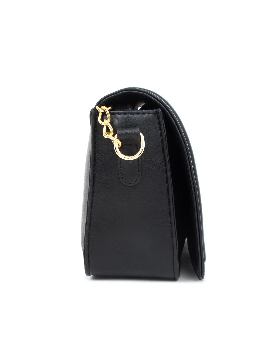 Black Sling Bag with Snake Print