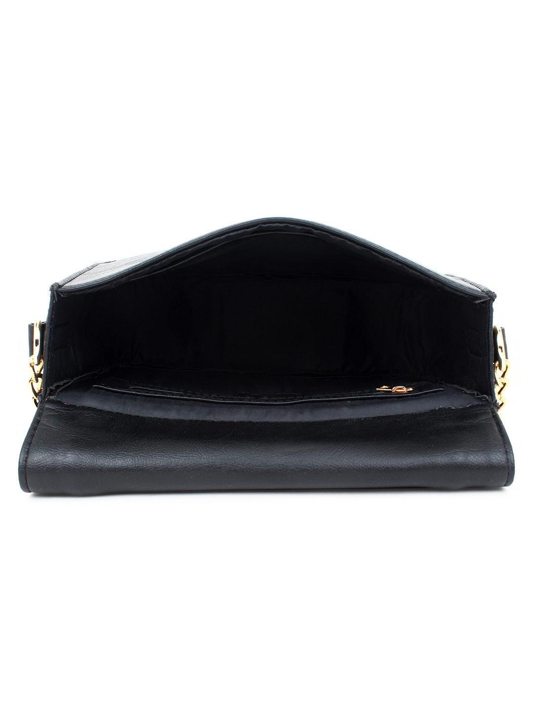 Black Sling Bag with Snake Print