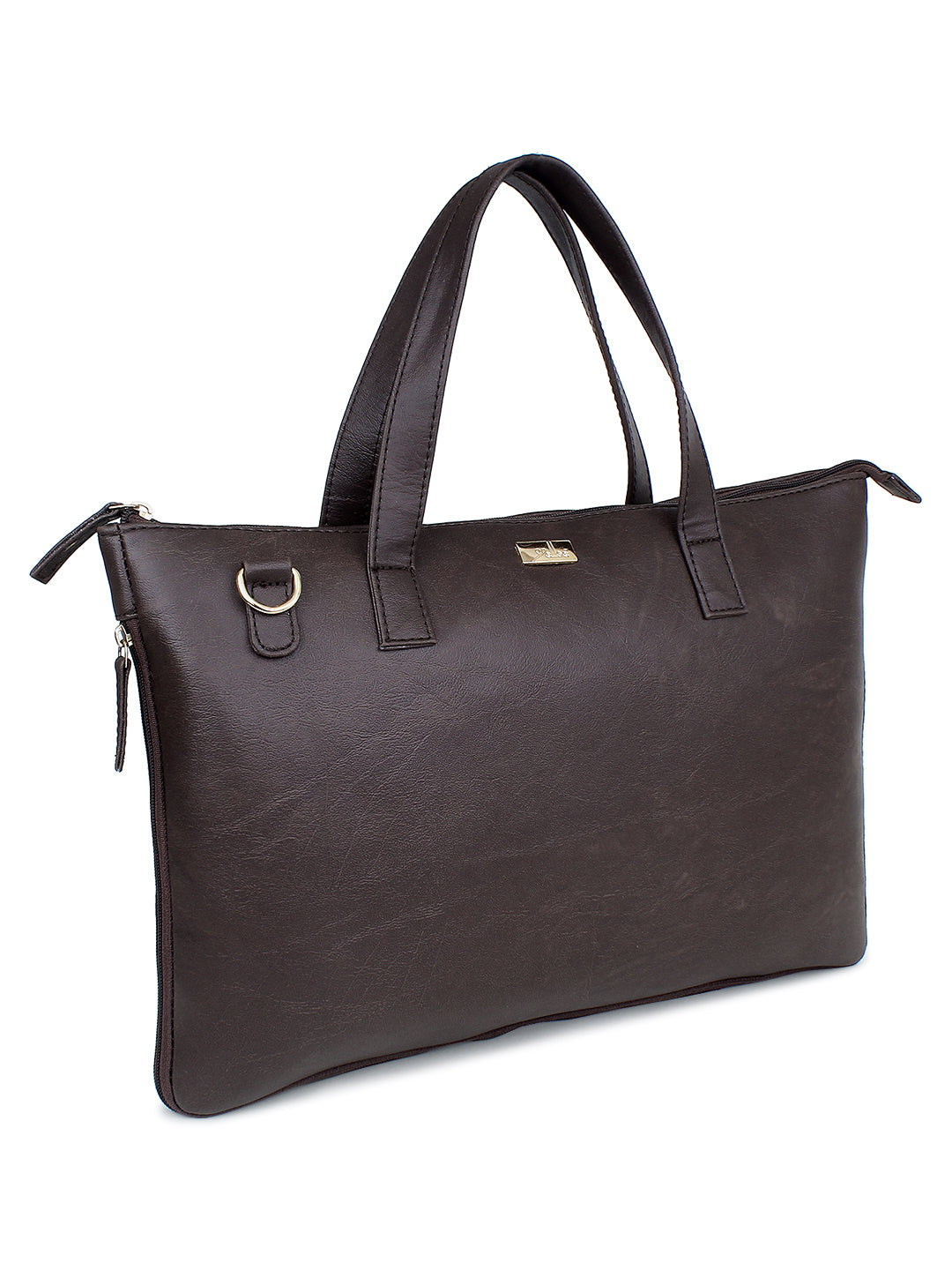 Brown Expandable Laptop Bag