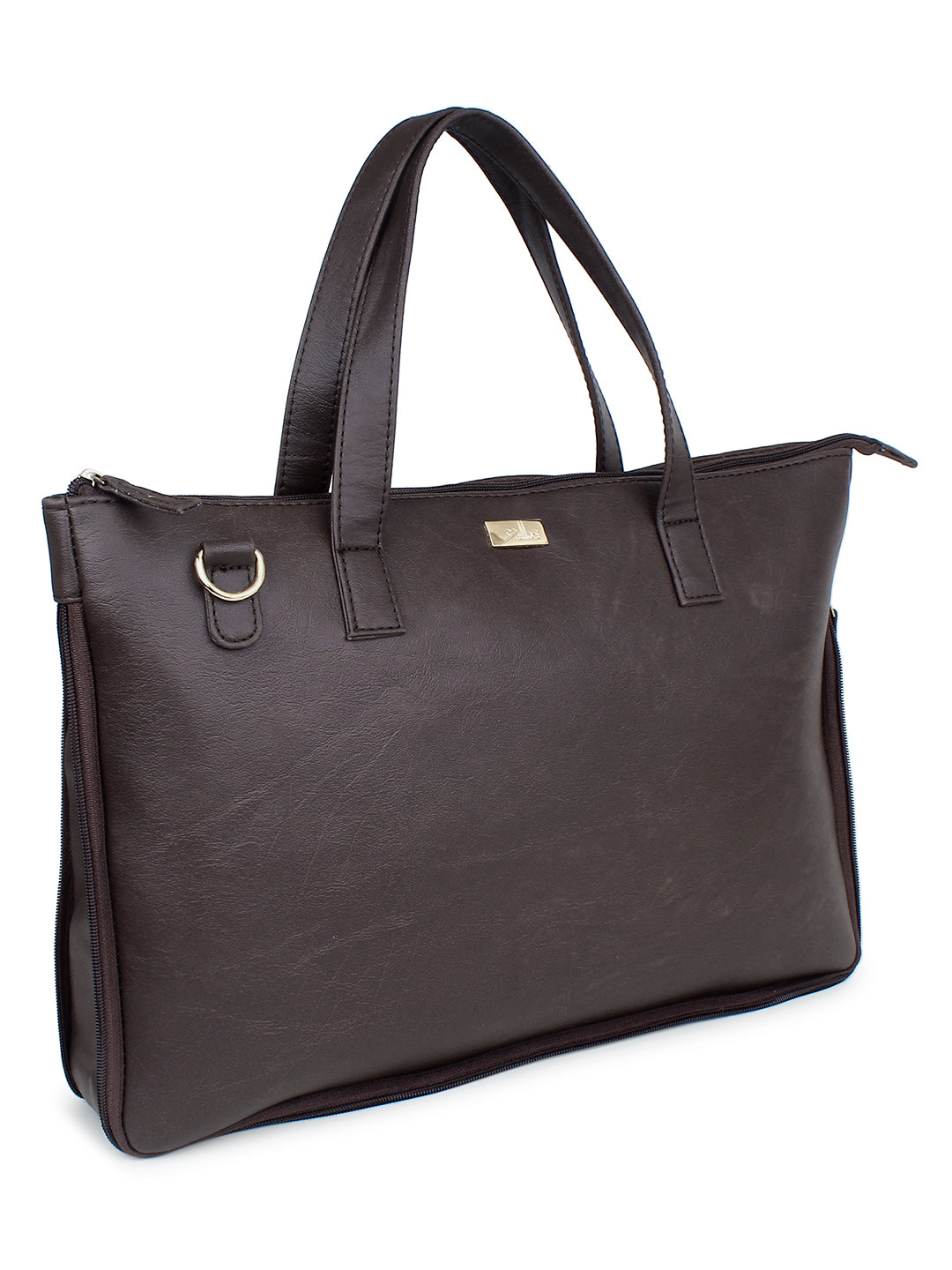 Brown Expandable Laptop Bag