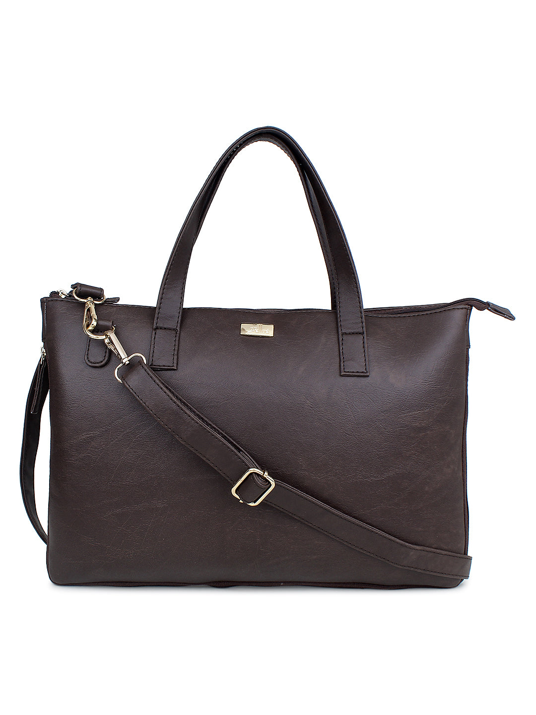 Brown Expandable Laptop Bag