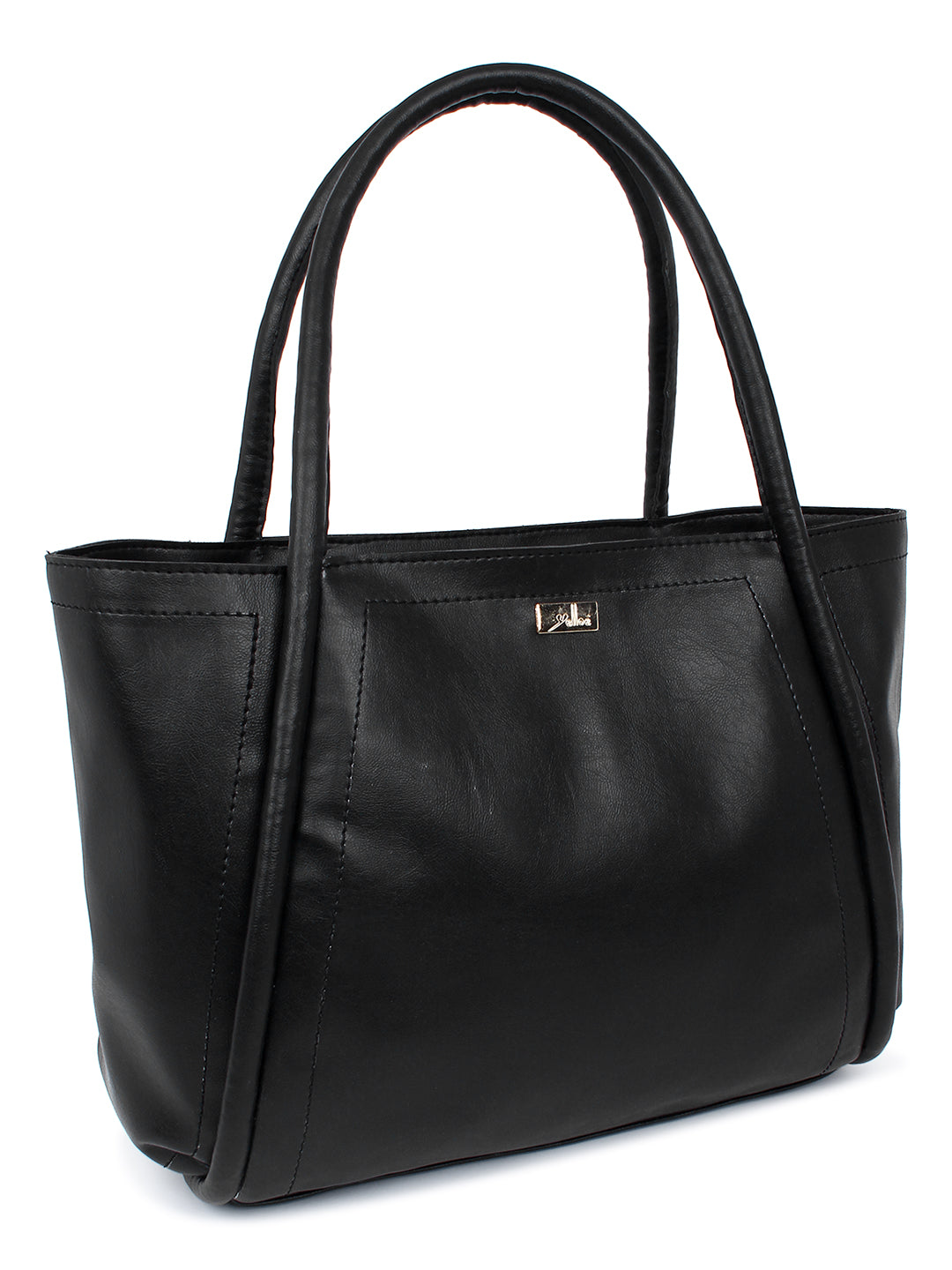 Black Spacious Tote Bag in Bag