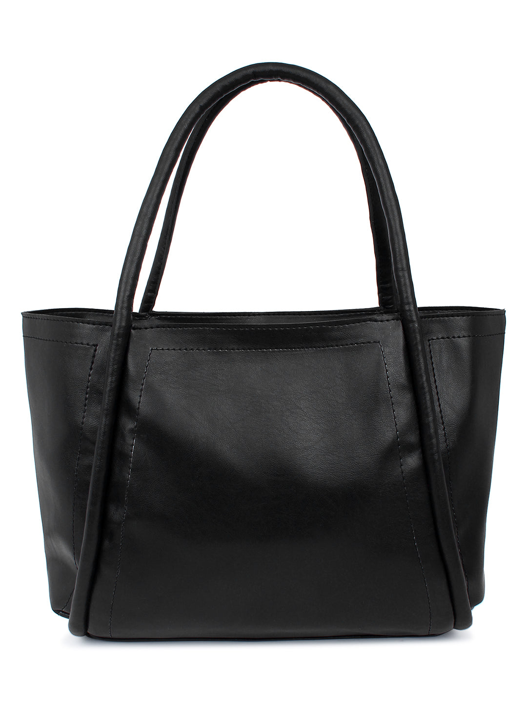 Black Spacious Tote Bag in Bag