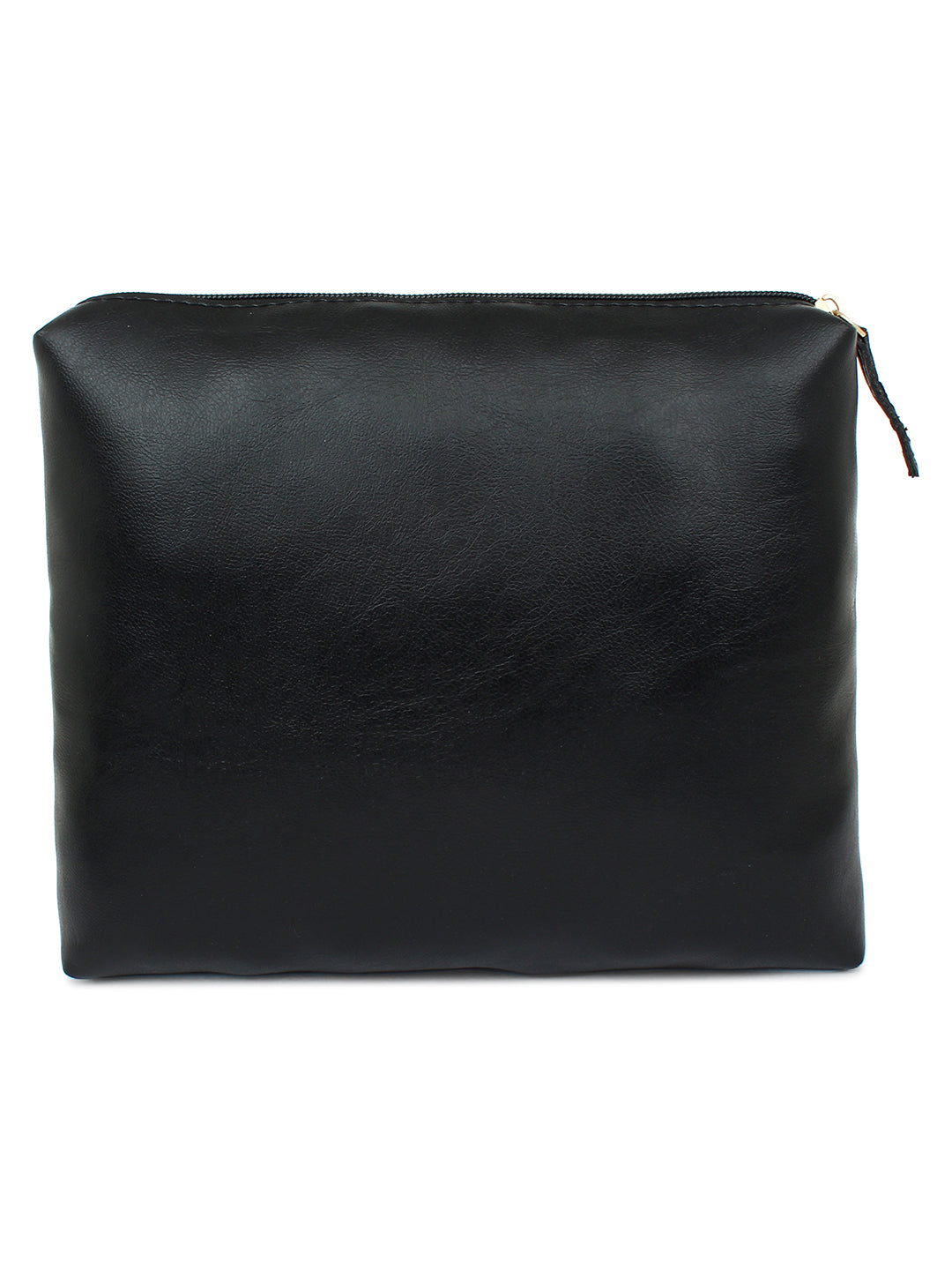 Black Spacious Tote Bag in Bag