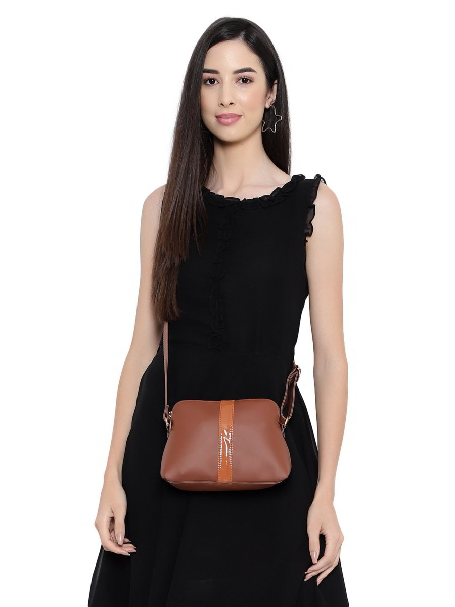 Tan Color Women Sling Bag