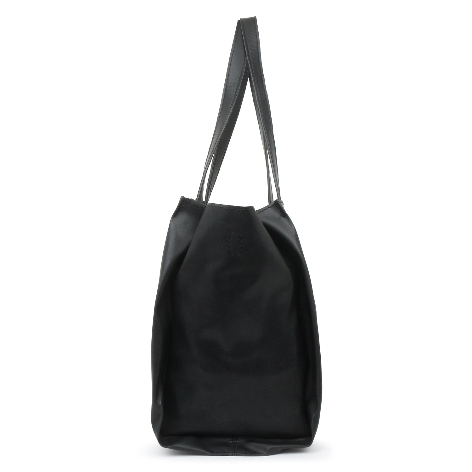 Black Oversized Multi compartment Shoulder Bag