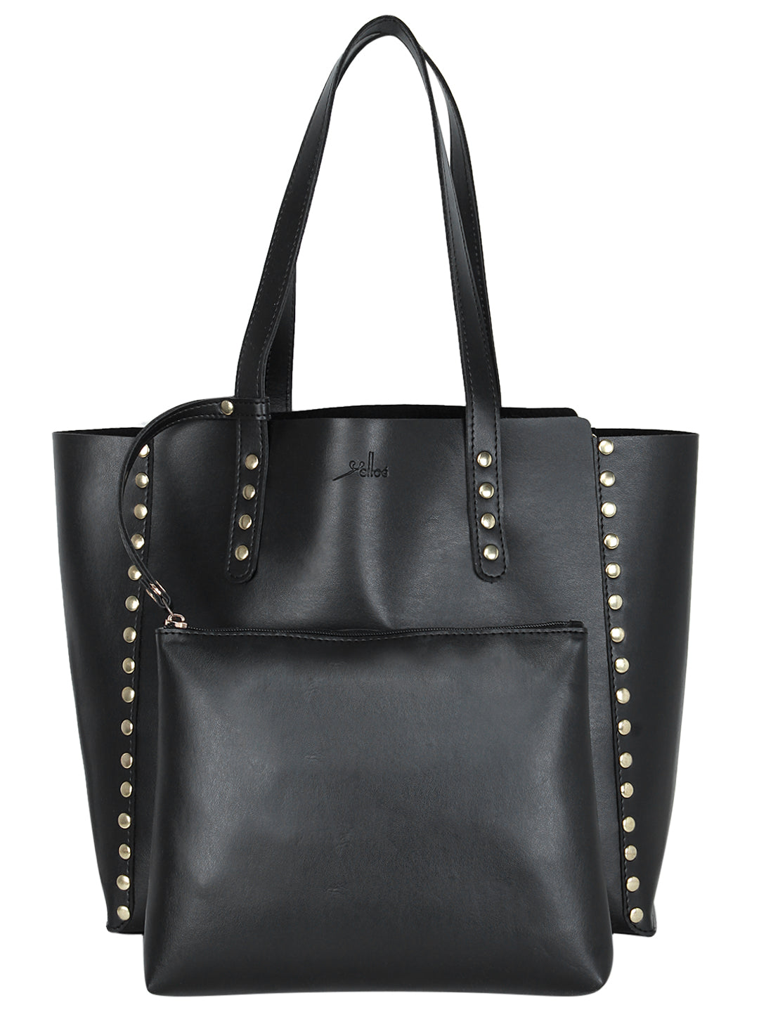 Embellished Tote Bag In Black