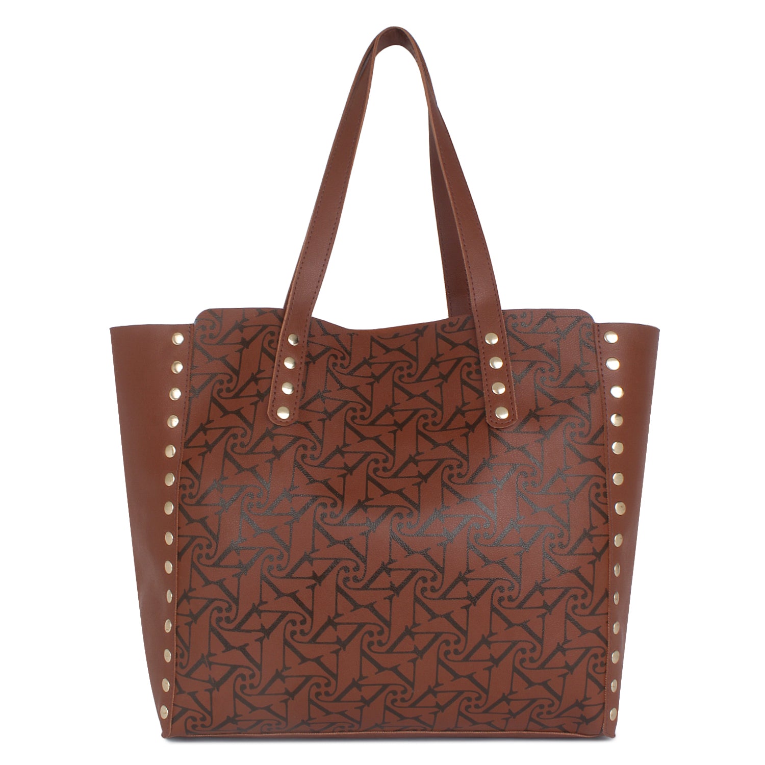 Printed Tan Tote Bag for Women with Free pouch