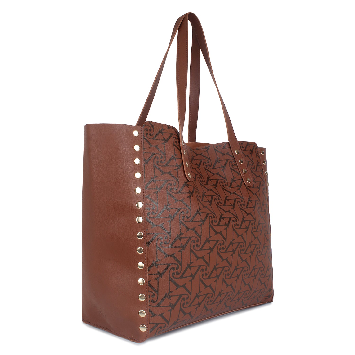 Printed Tan Tote Bag for Women with Free pouch