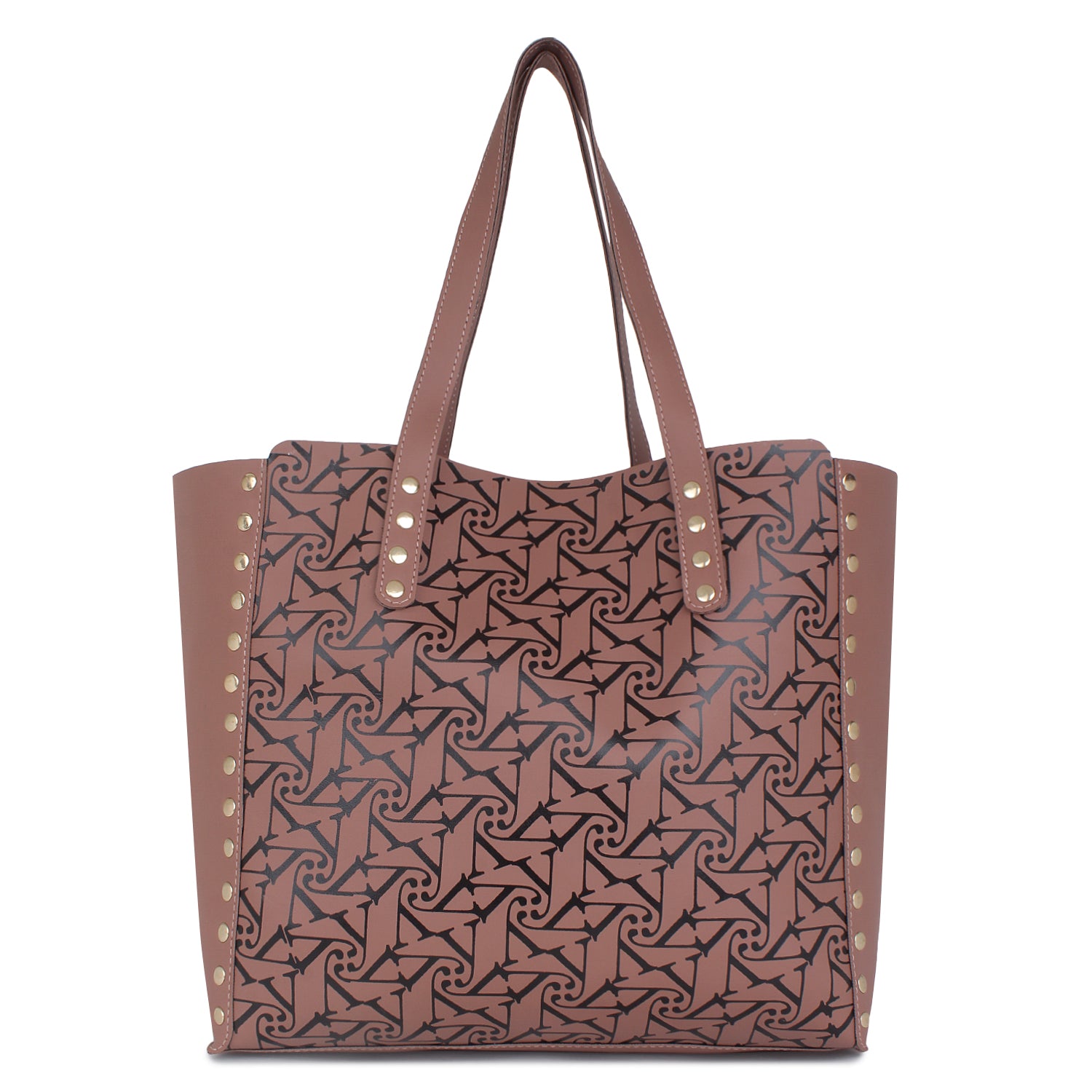 Pink Printed Tote Bag for Women with Free pouch