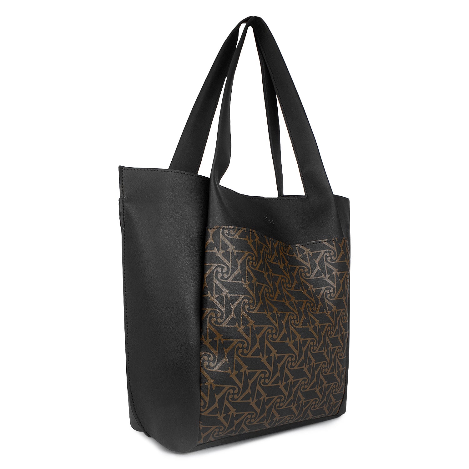 Black Printed Laptop Bag for Women