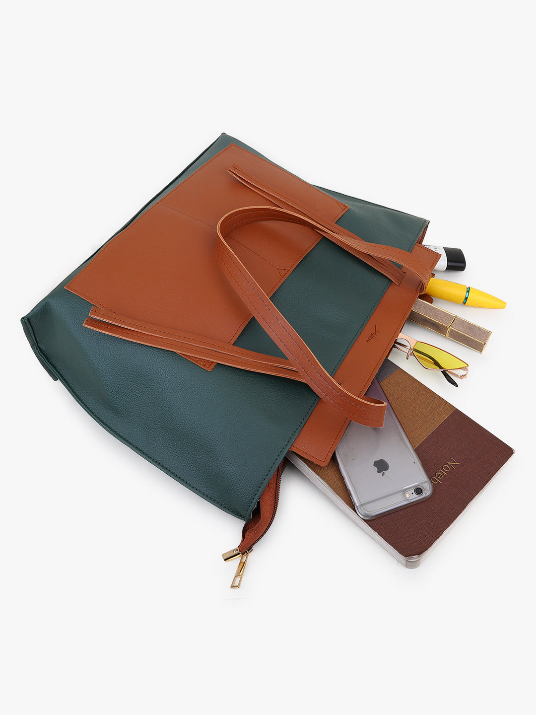 Oversized Shopper Bag Green