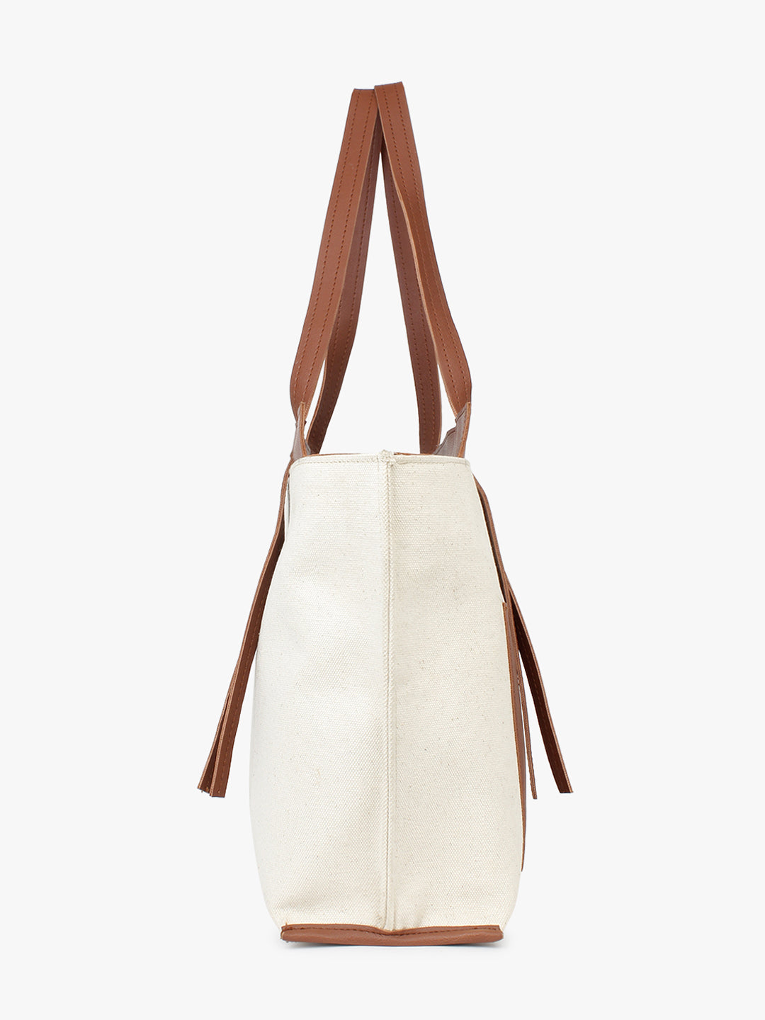 Canvas Oversized Shopper Bag Offwhite