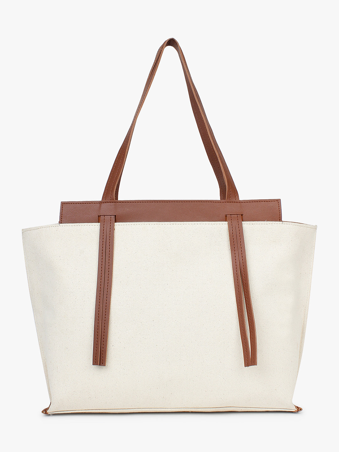 Canvas Oversized Shopper Bag Offwhite