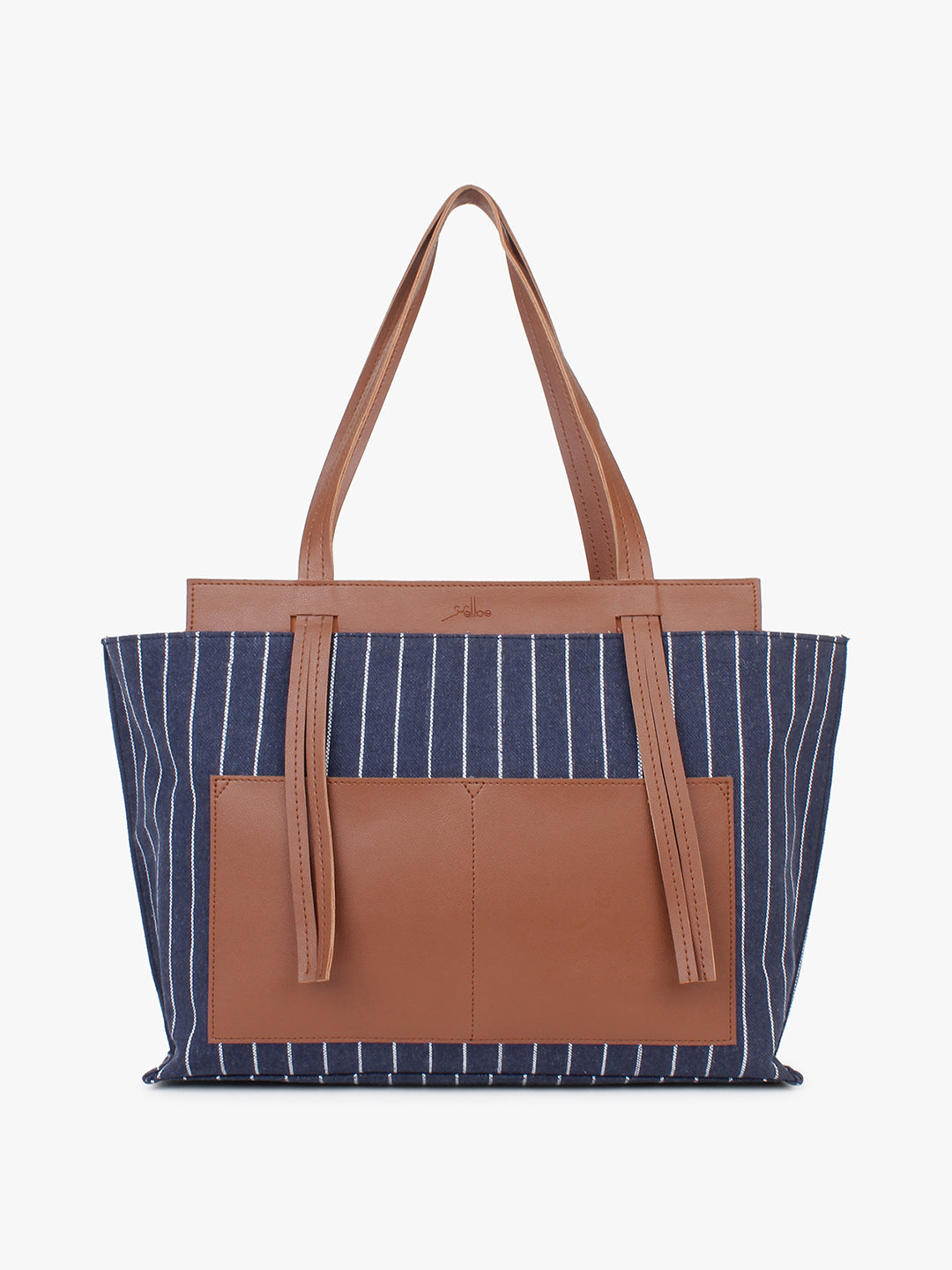 Canvas Oversized Shopper Bag Blue