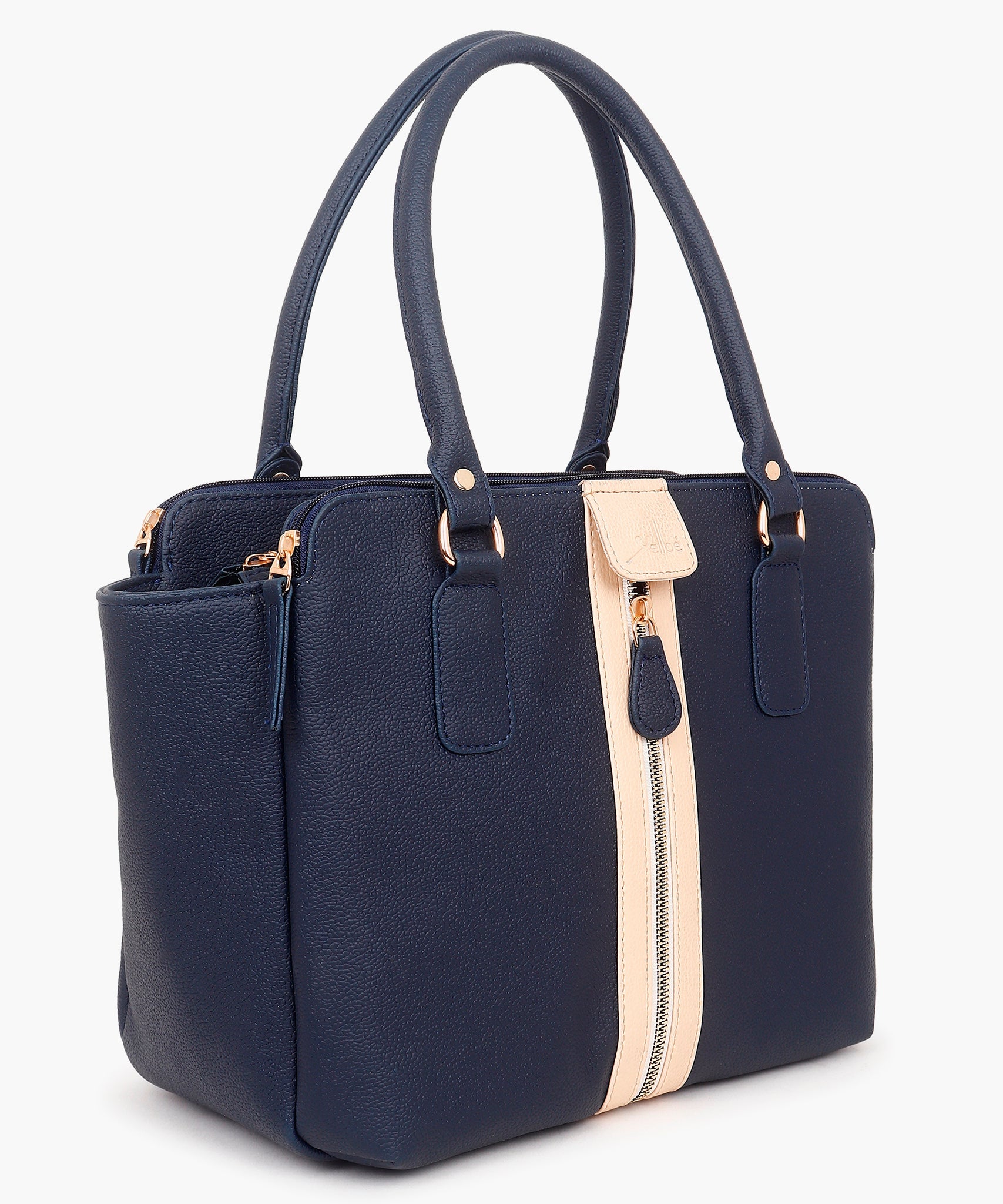 Multi Compartment Handbag Blue