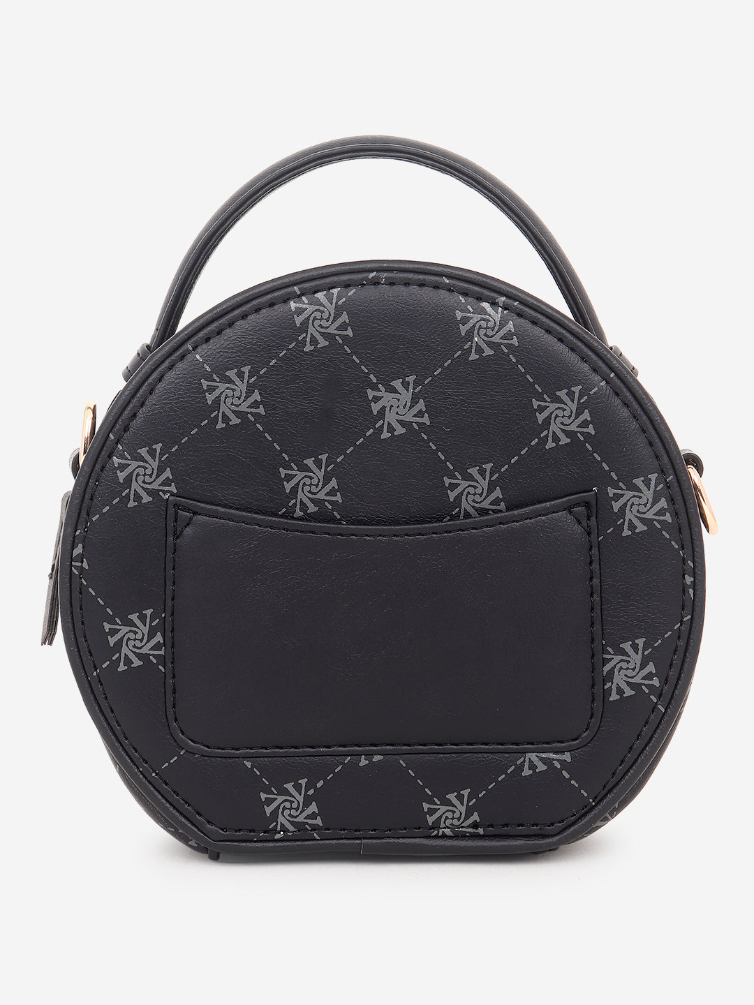 Yelloe Iconic Print Sling Bag Black