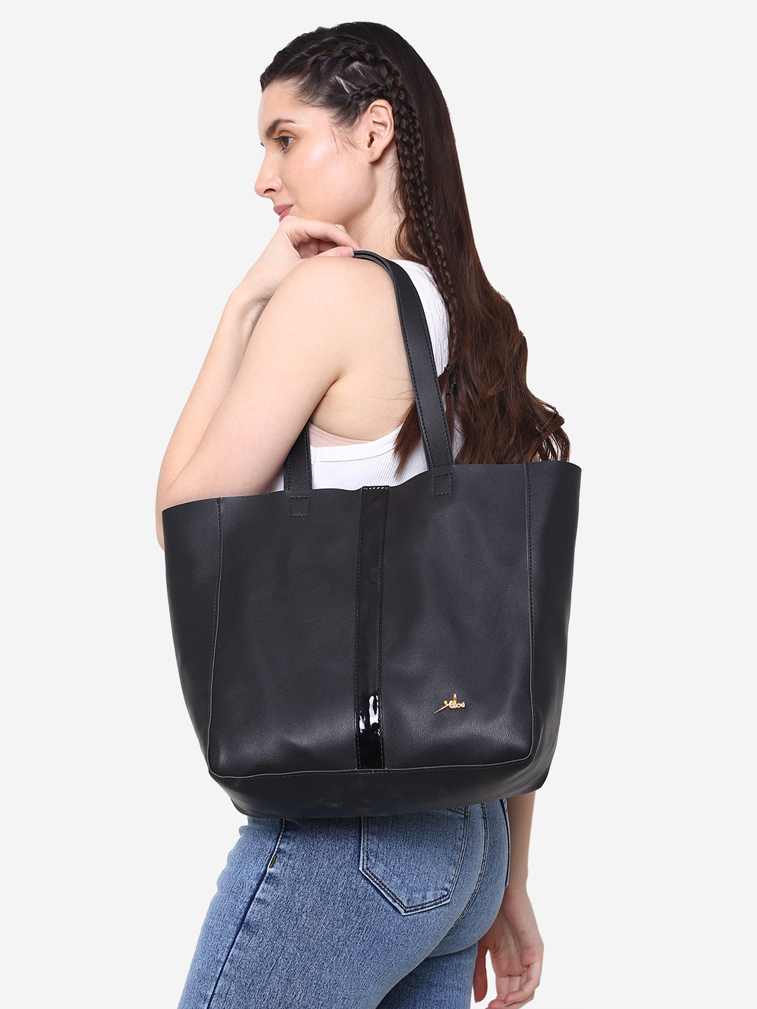 Bag in Bag shoulder bag Black