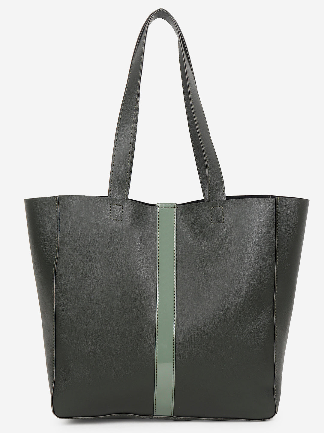 Bag in Bag shoulder Tote bag Green