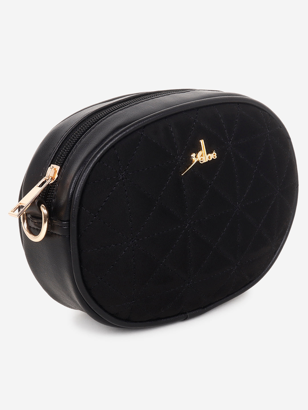 Suede sling bag cum fanny pack