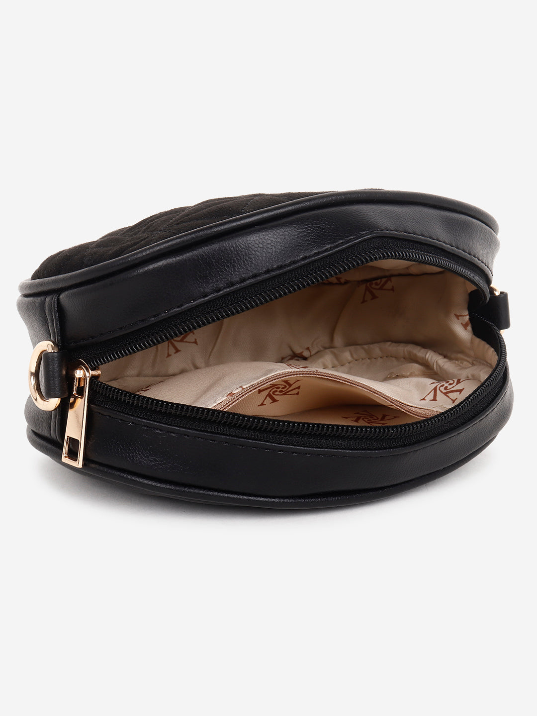Suede sling bag cum fanny pack