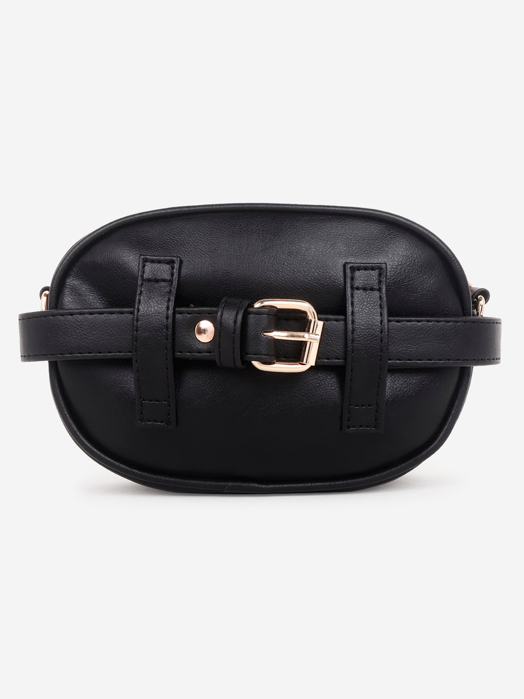 Suede sling bag cum fanny pack