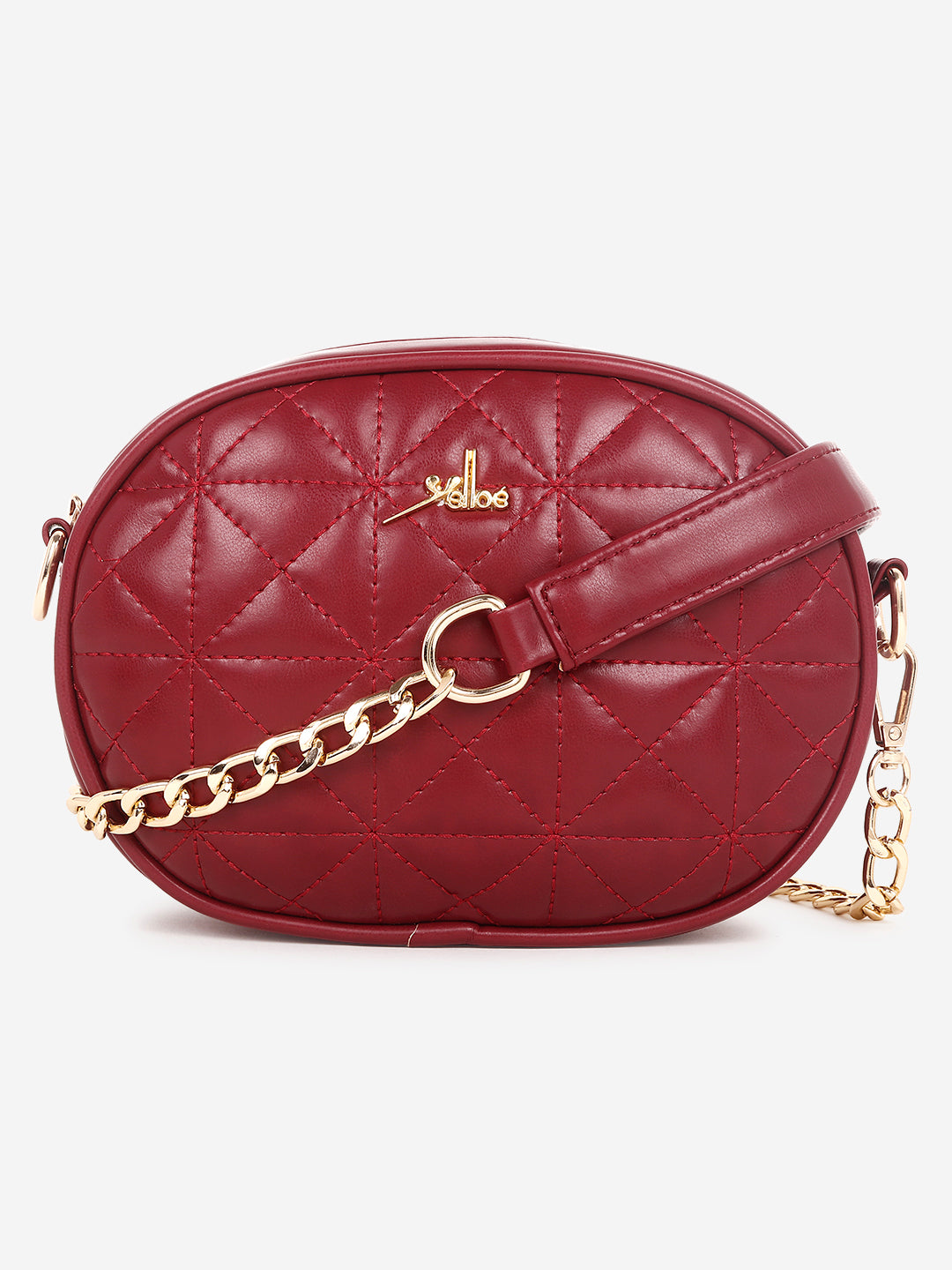 Small sling bag cum fanny pack Maroon