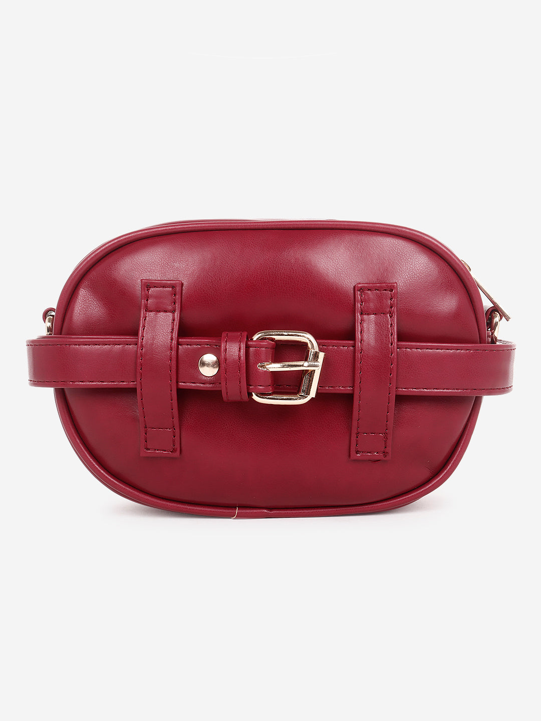 Small sling bag cum fanny pack Maroon