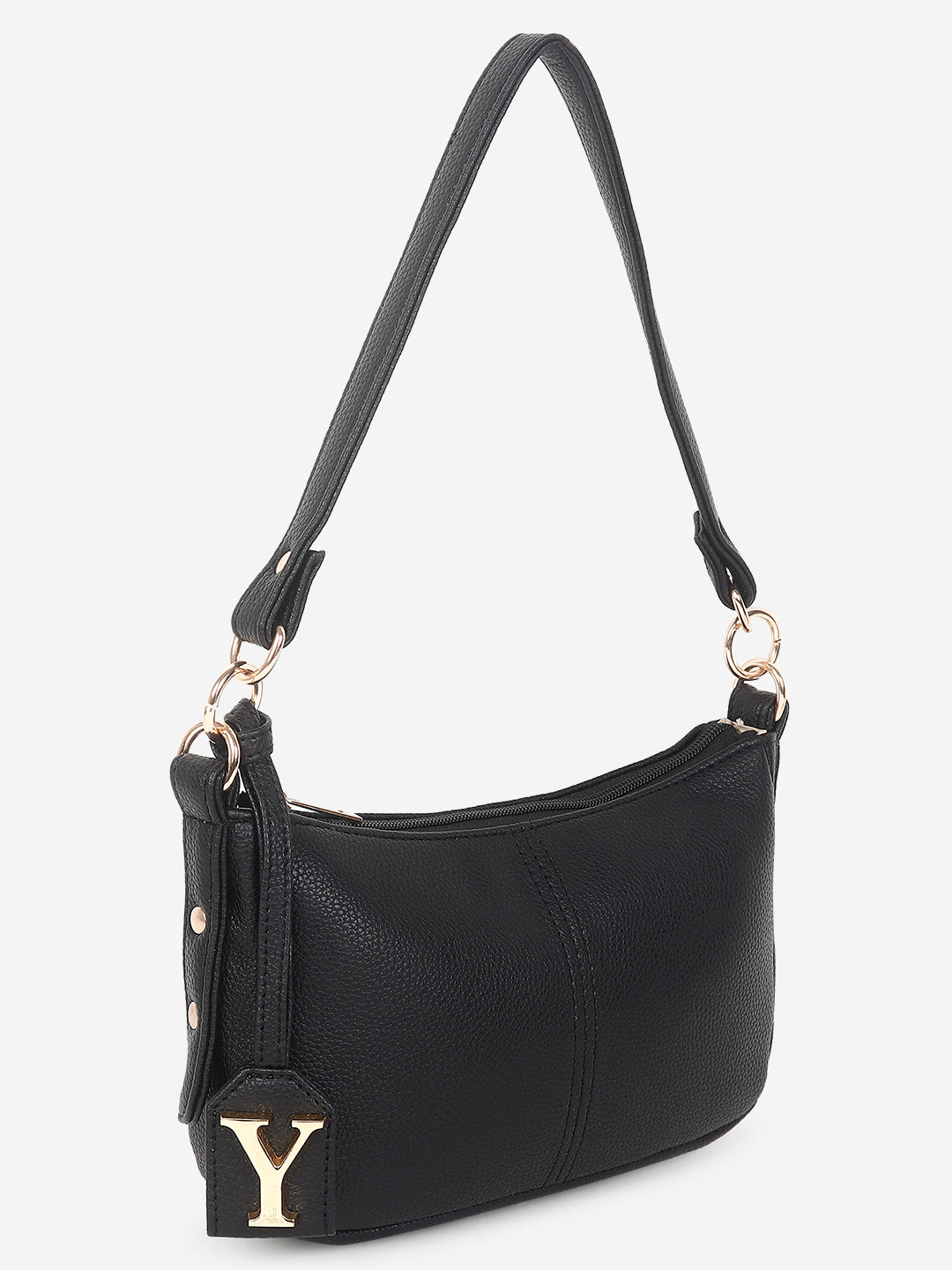 Baguette bag with long sling (Black)