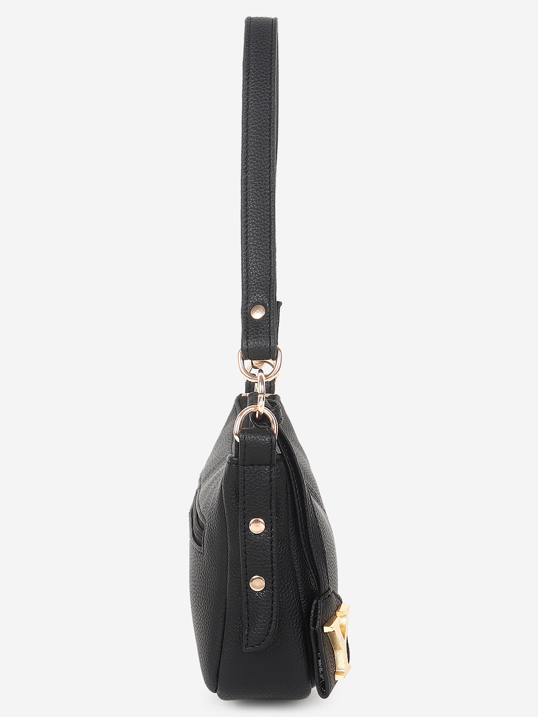 Baguette bag with long sling (Black)
