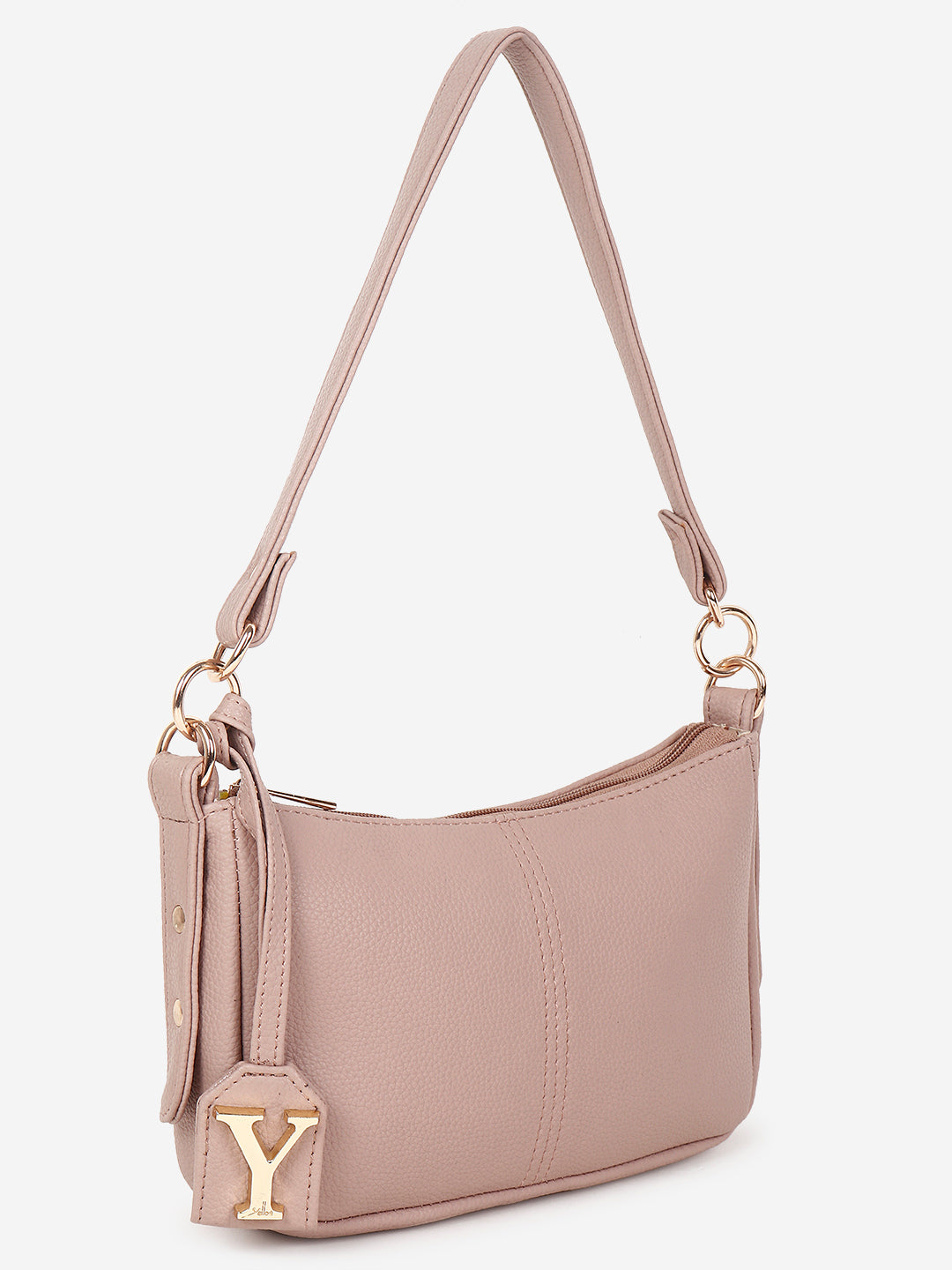 Baguette bag with long sling Pink