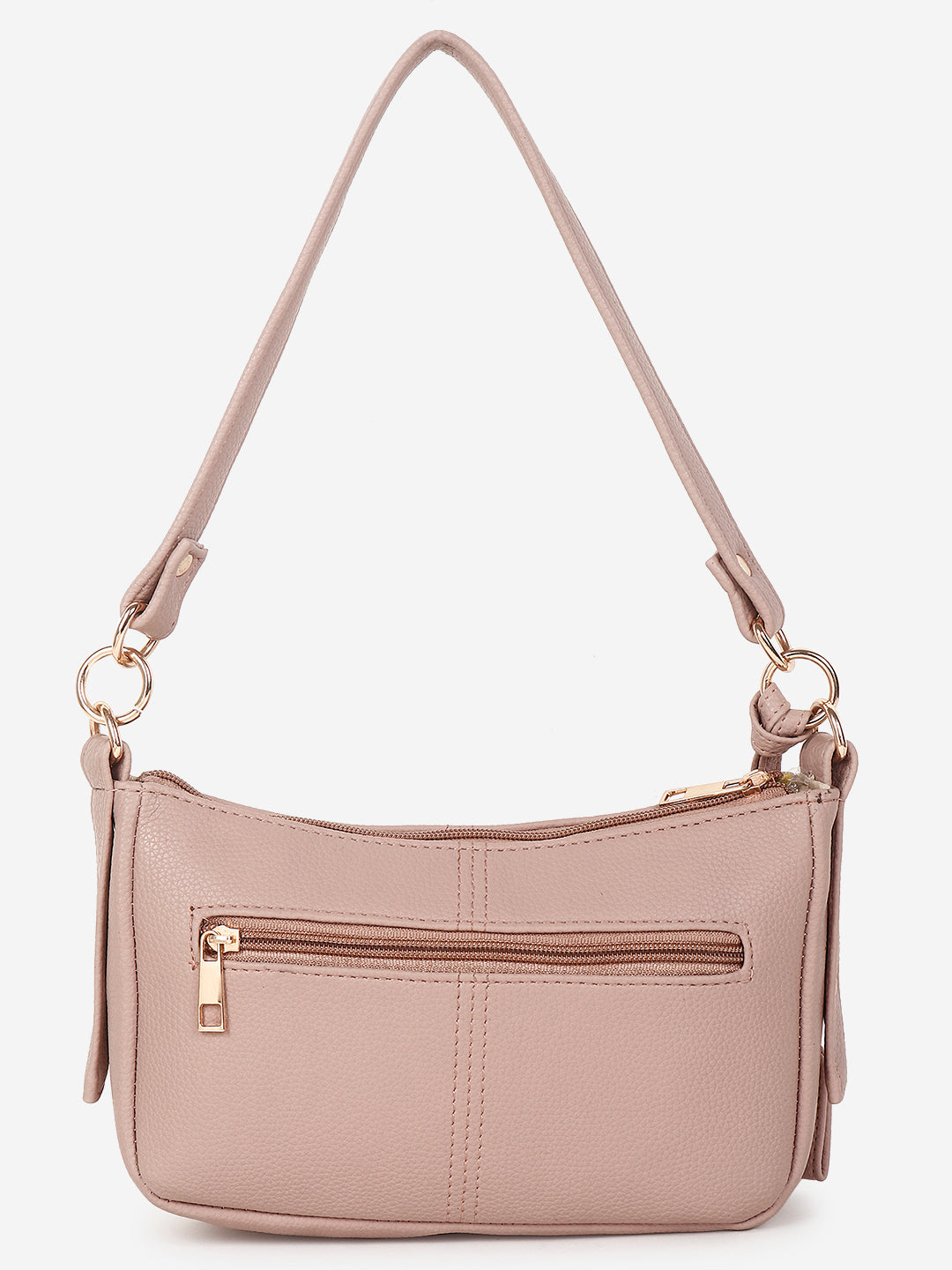 Baguette bag with long sling Pink