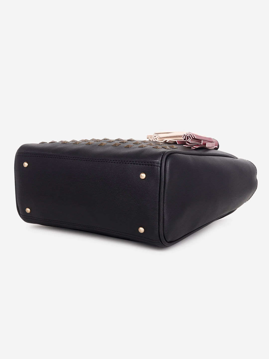 Embellished Shoulder Bag Black