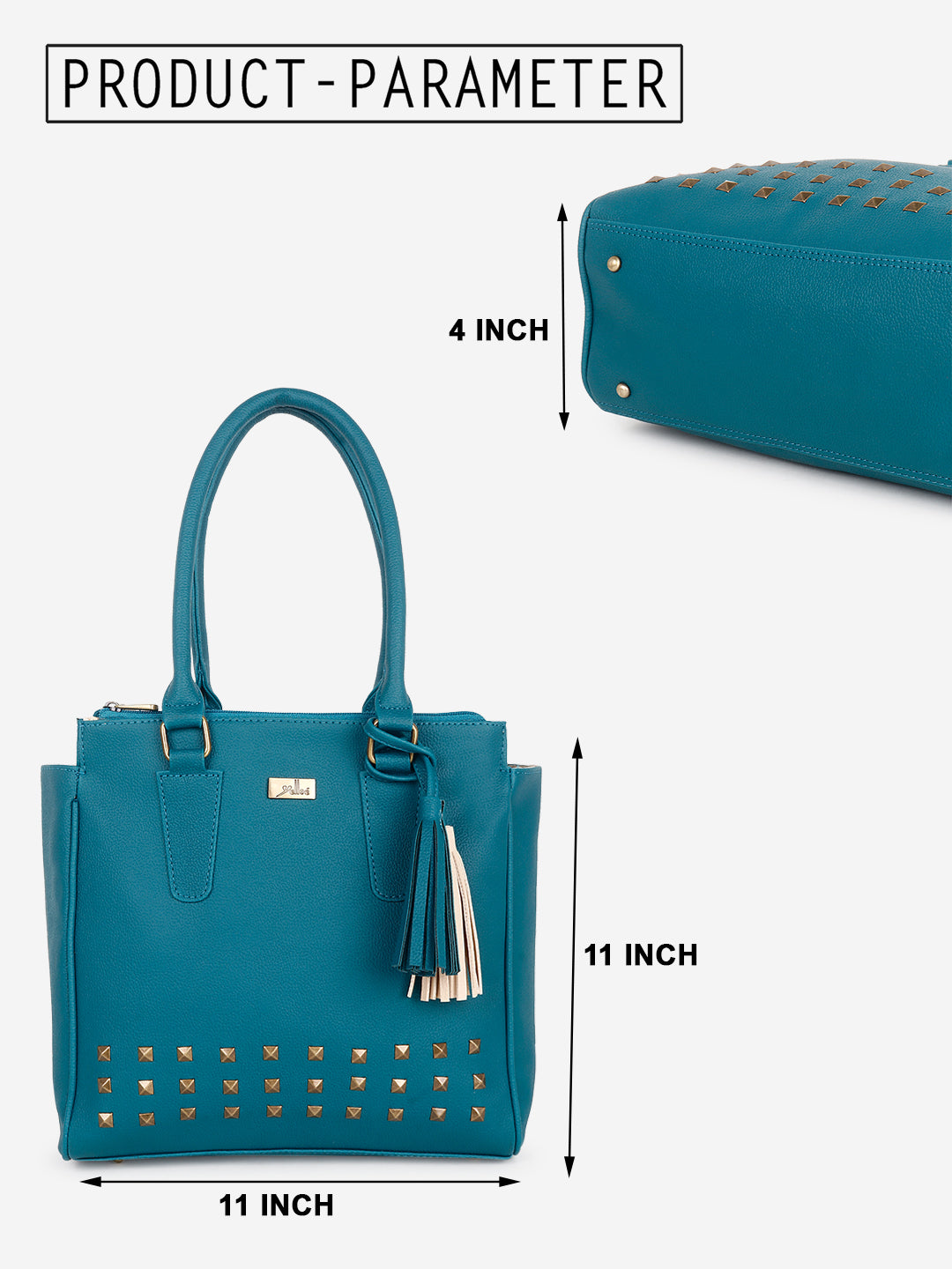 Embellished Shoulder Bag Turquoise