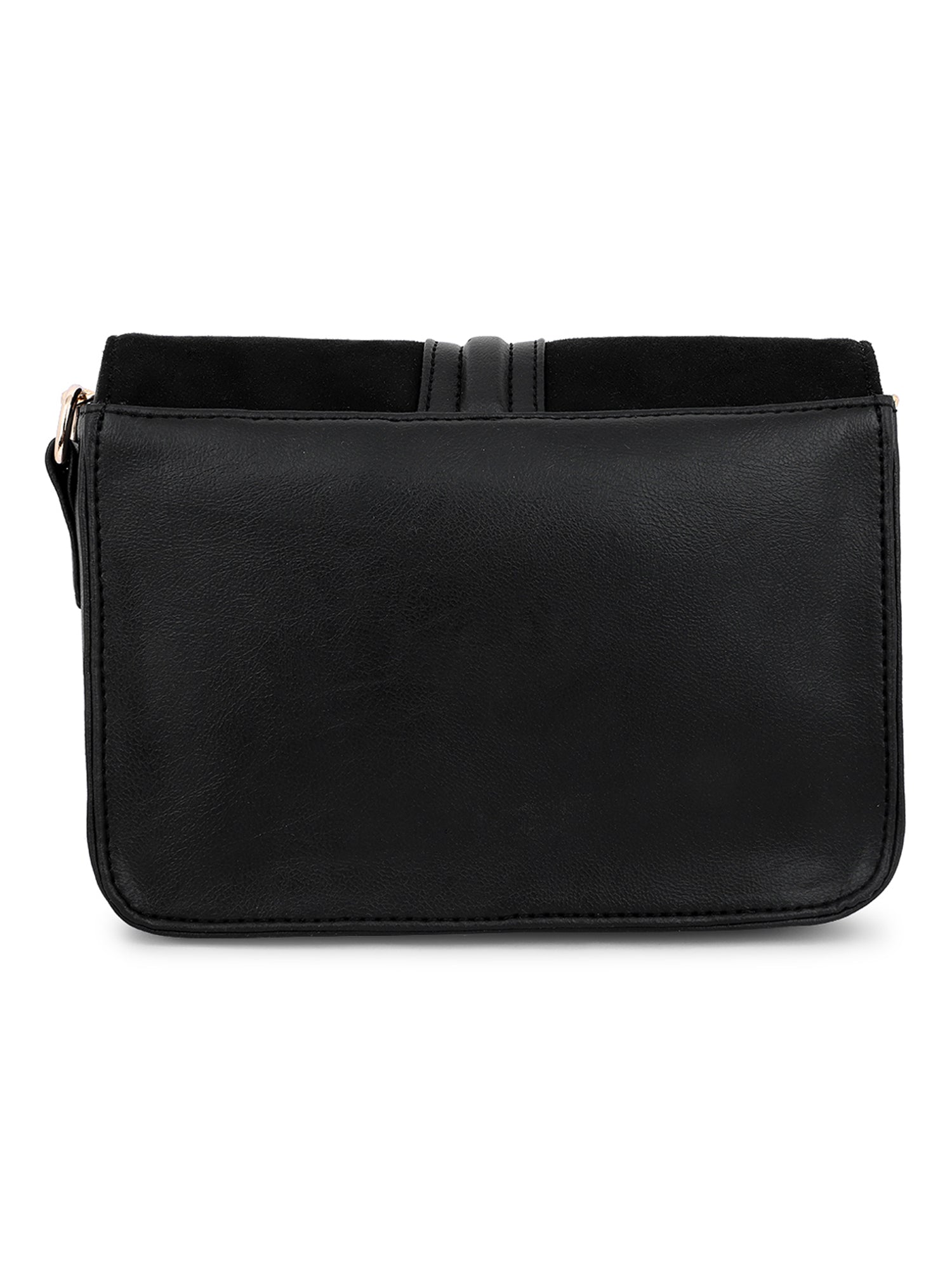 Black Suede Sling Bag